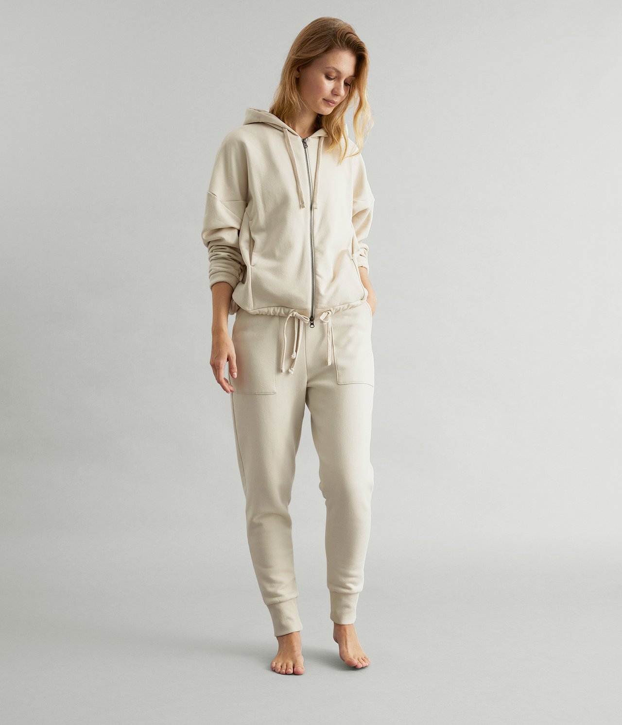 Mjukisbyxor Loungewear - Ljusbeige - 3
