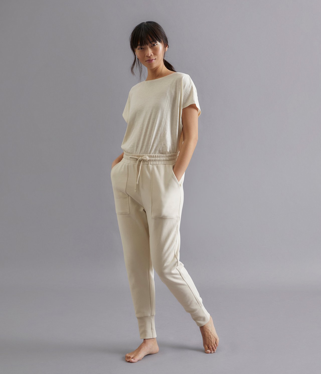 Mjukisbyxor Loungewear - Ljusbeige - 4