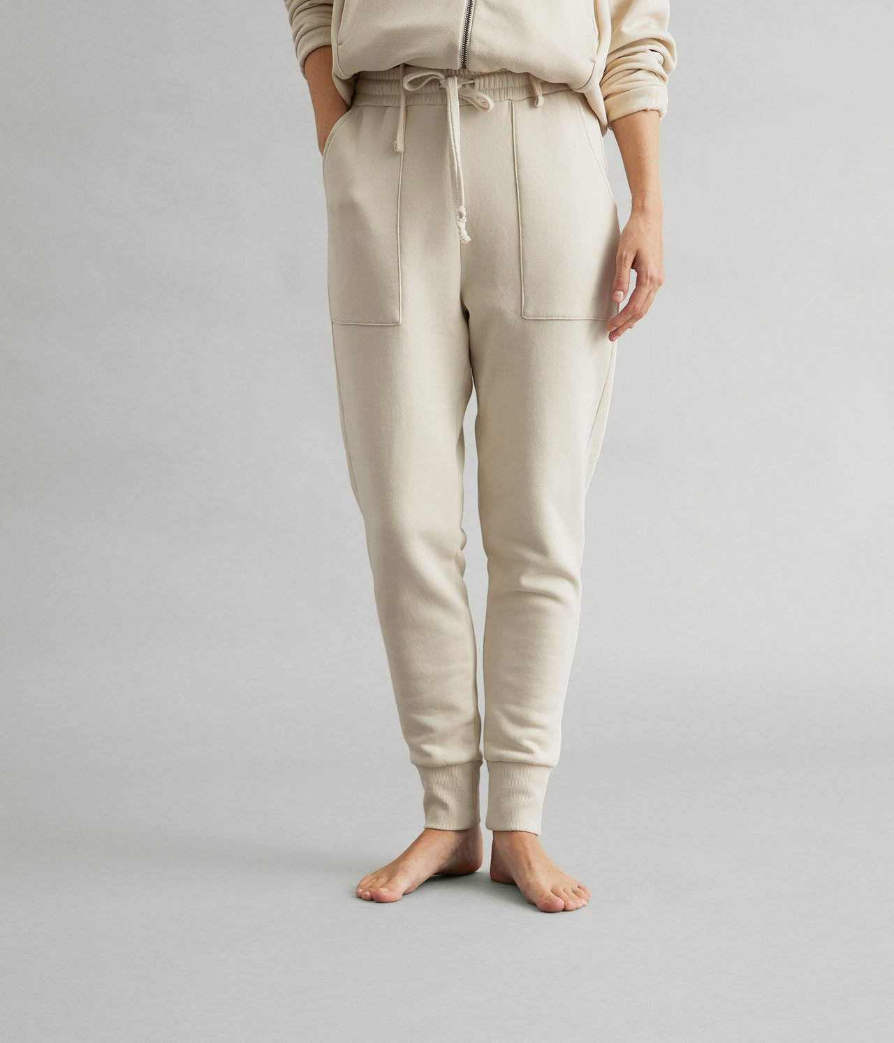 Mjukisbyxor Loungewear - Ljusbeige - 1