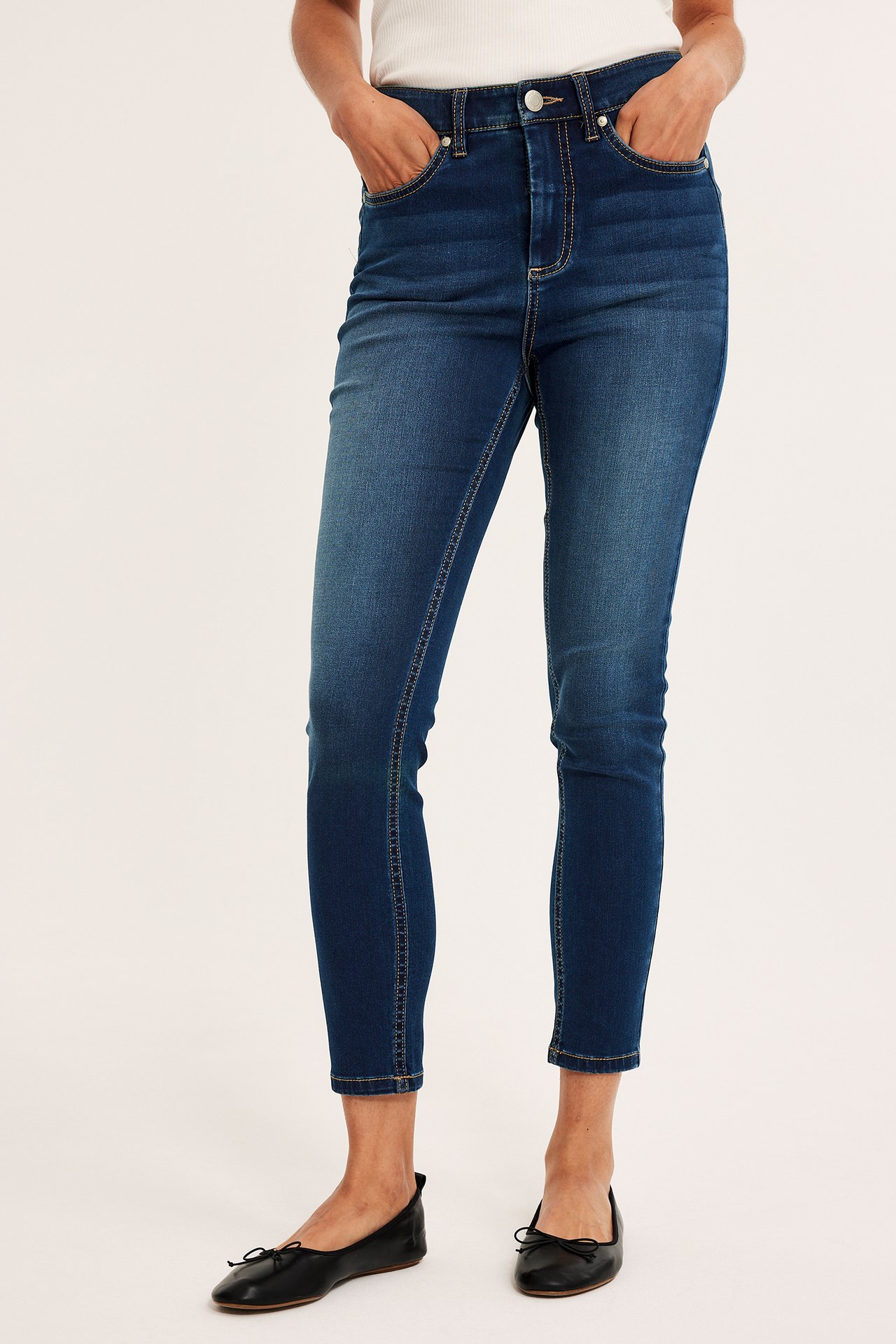 Super slim jeans short leg - Tumma denim - 9