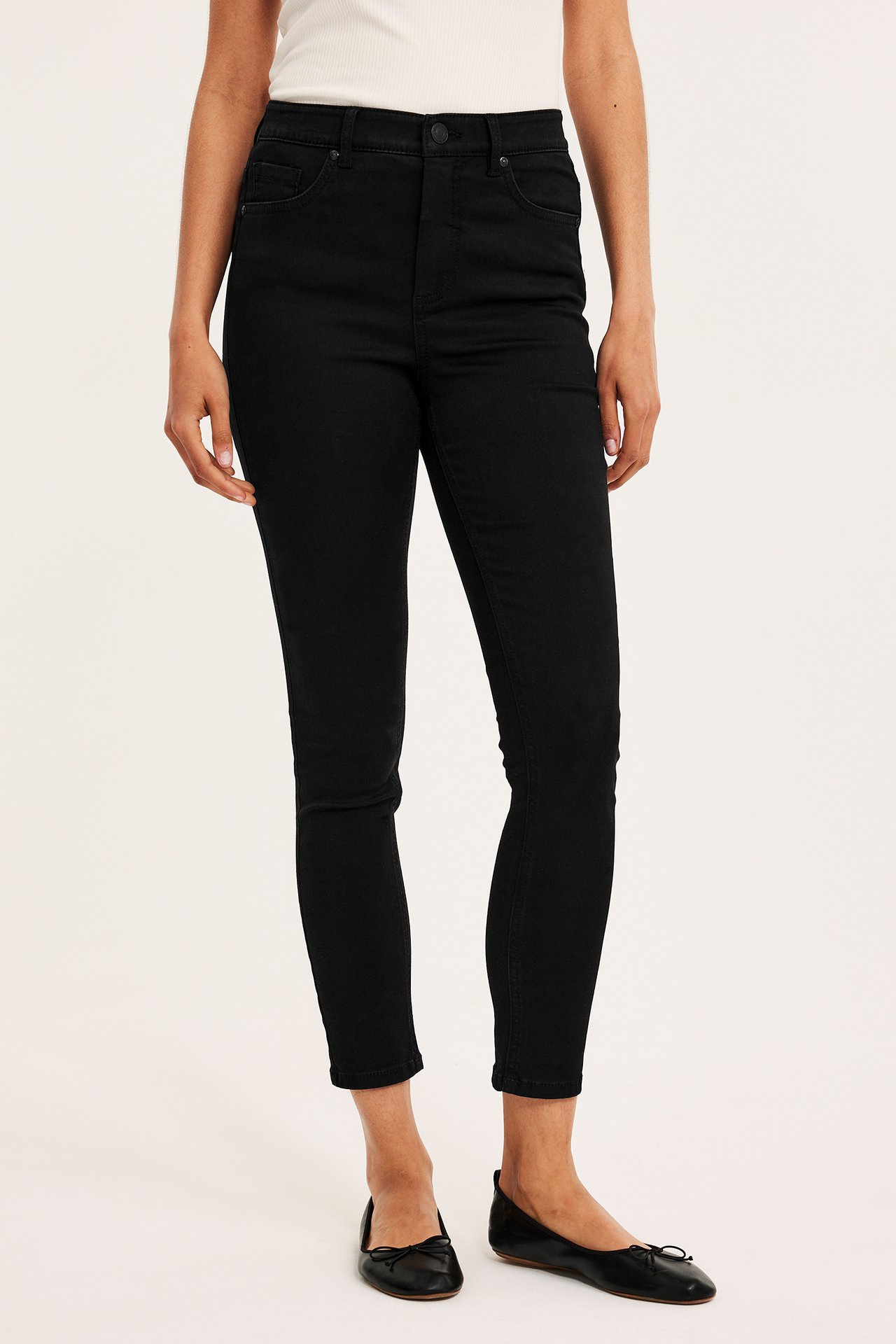 Super slim jeans short leg - Svart - 9