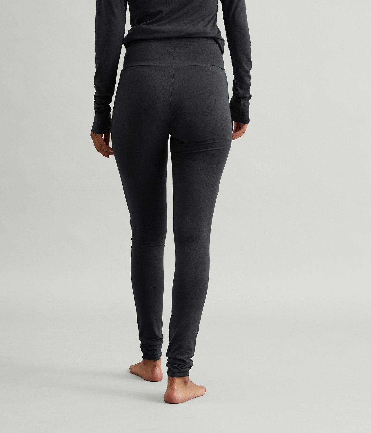Leggingsit Loungewear - Musta - 1