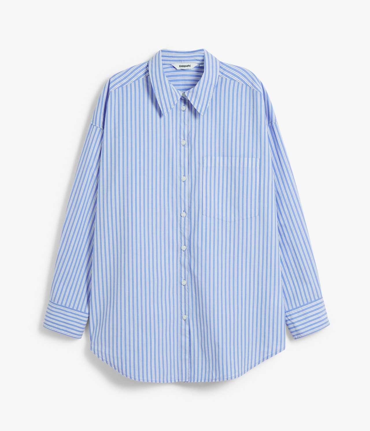 Oversize skjorta Blå - null - 5