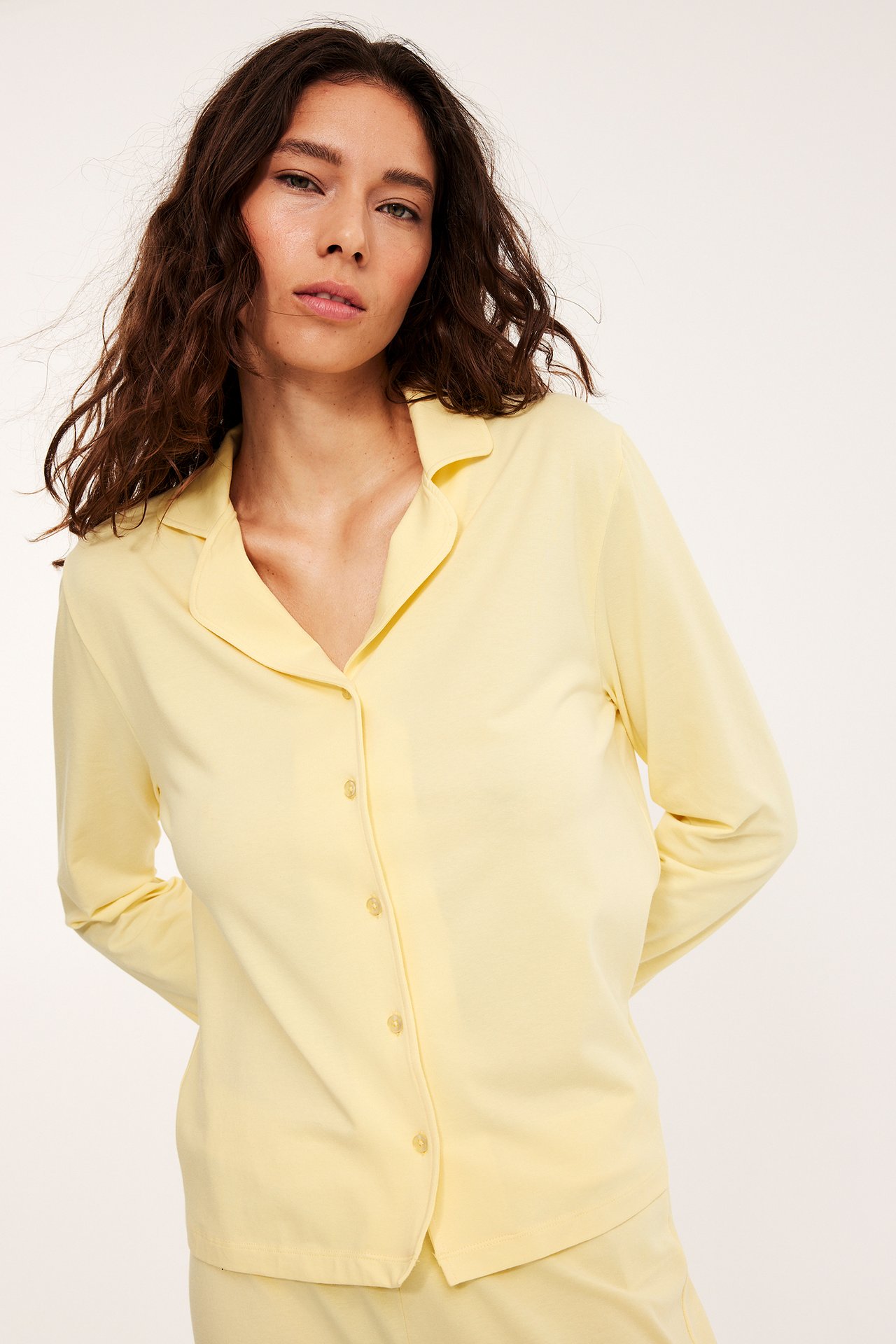 Kaksiosainen trikoopyjama - Vaaleanbeige - 4