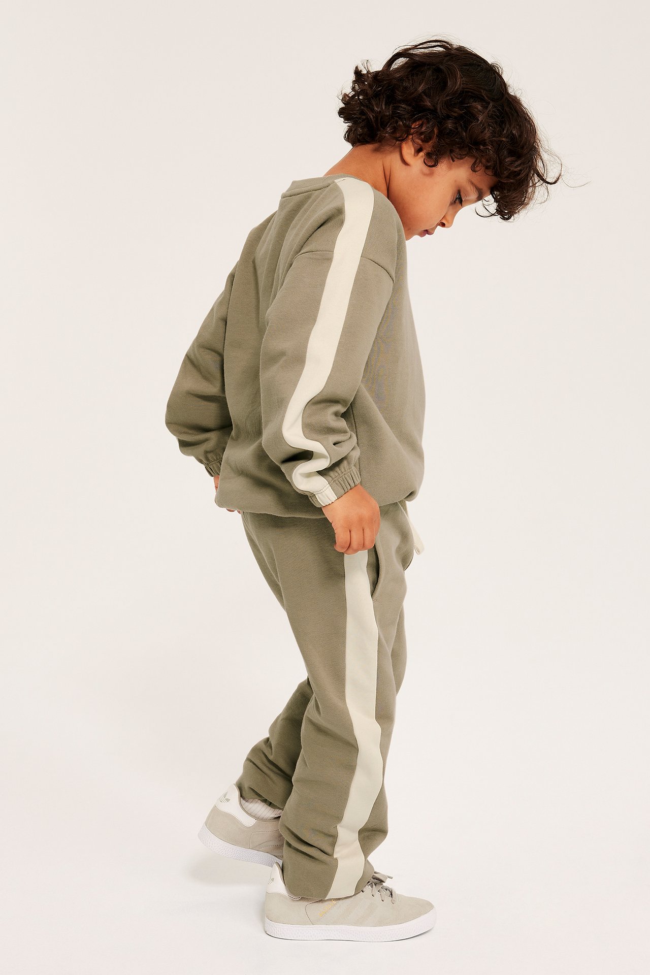 Kosebukse med striper - Beige - 5