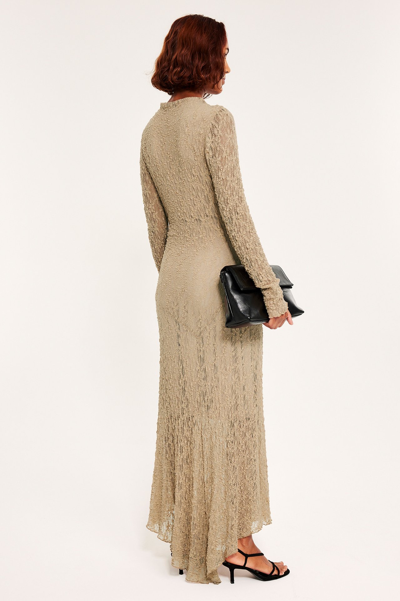 Lang blondekjole - Beige - 6