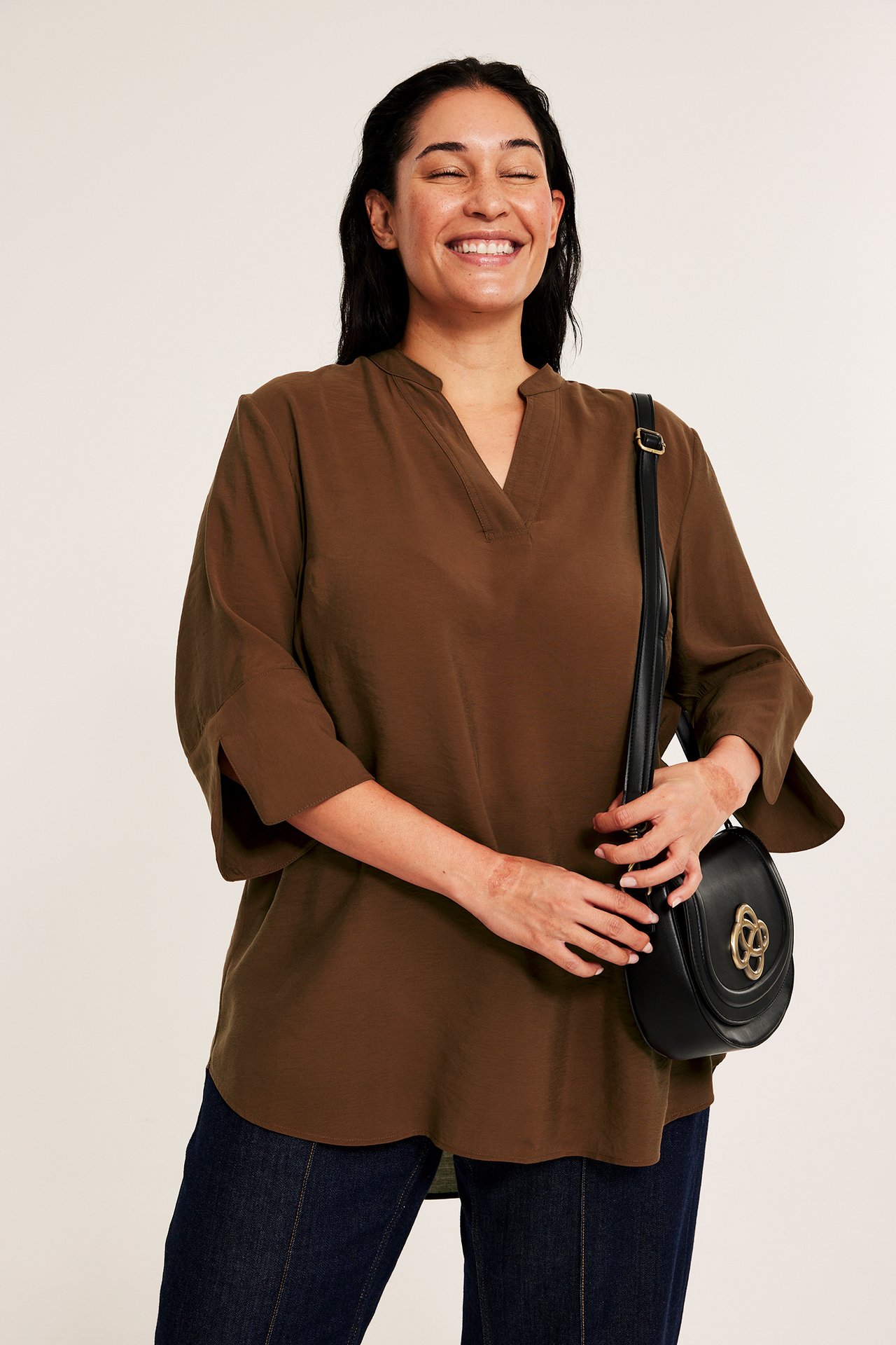 V-ringad blus