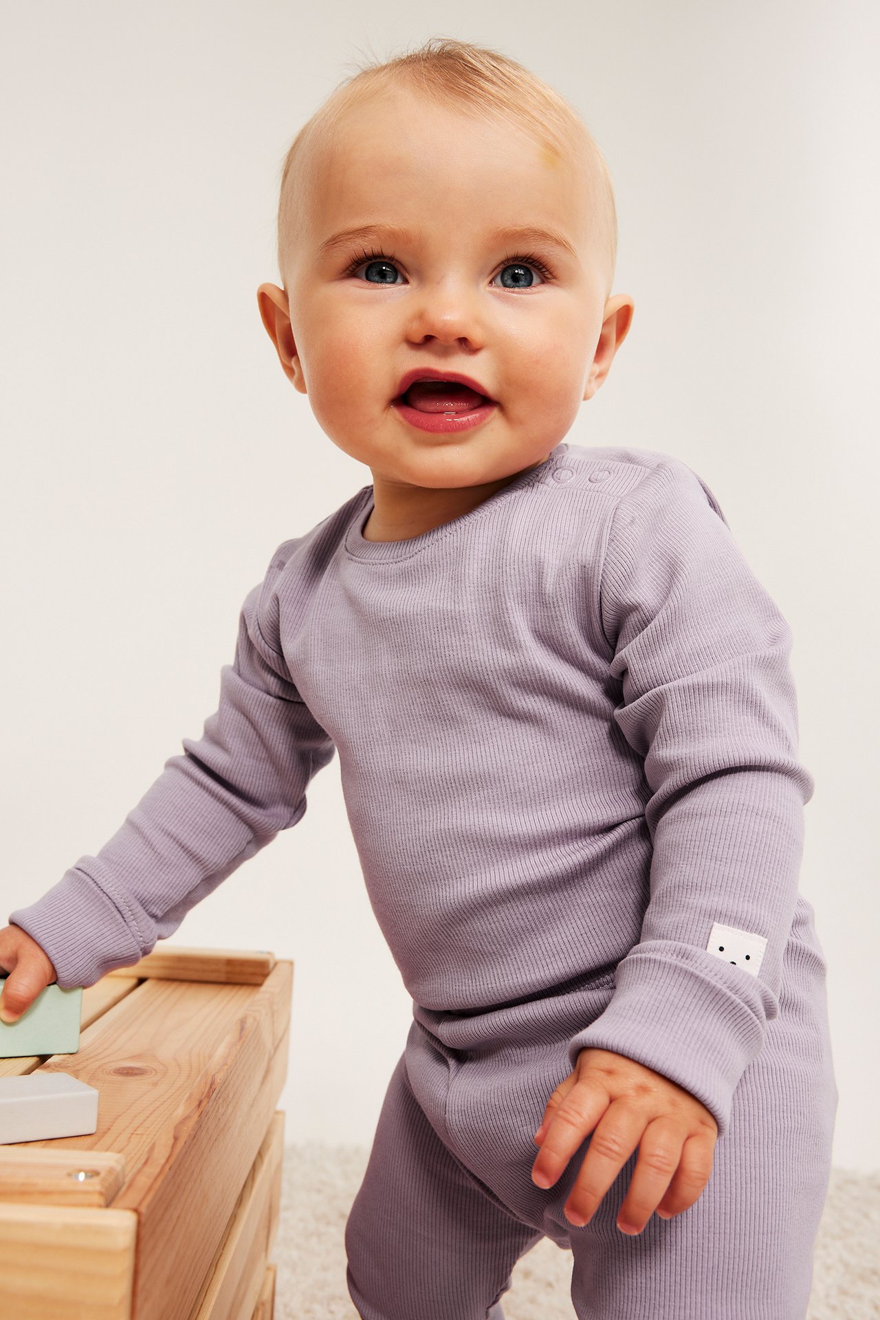 Forlengbar ribbet body - Lilla - 5