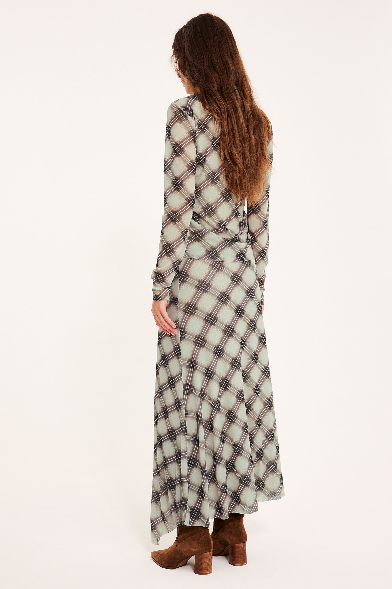 Asymmetrisk kjol - Beige - 6