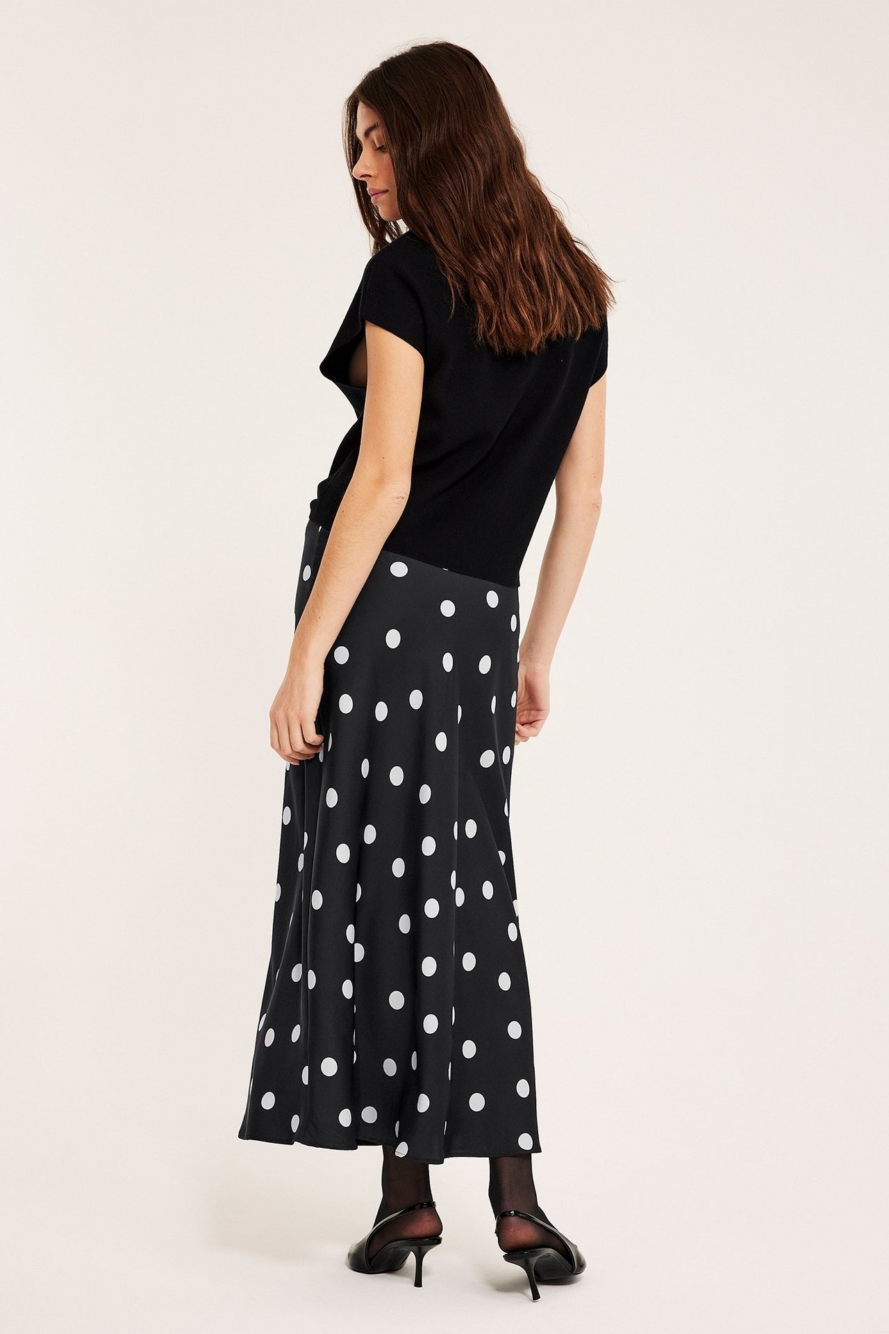 Satengskjørt - Svart - 6