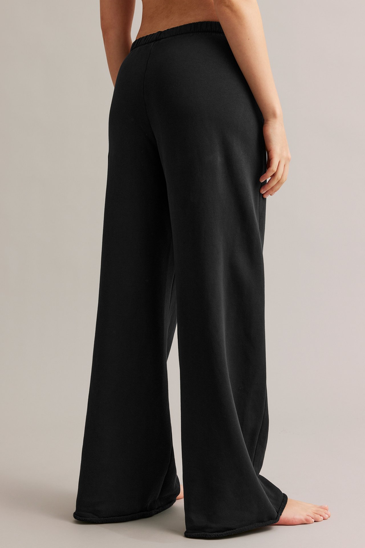 Suorat collegehousut - Musta - 6