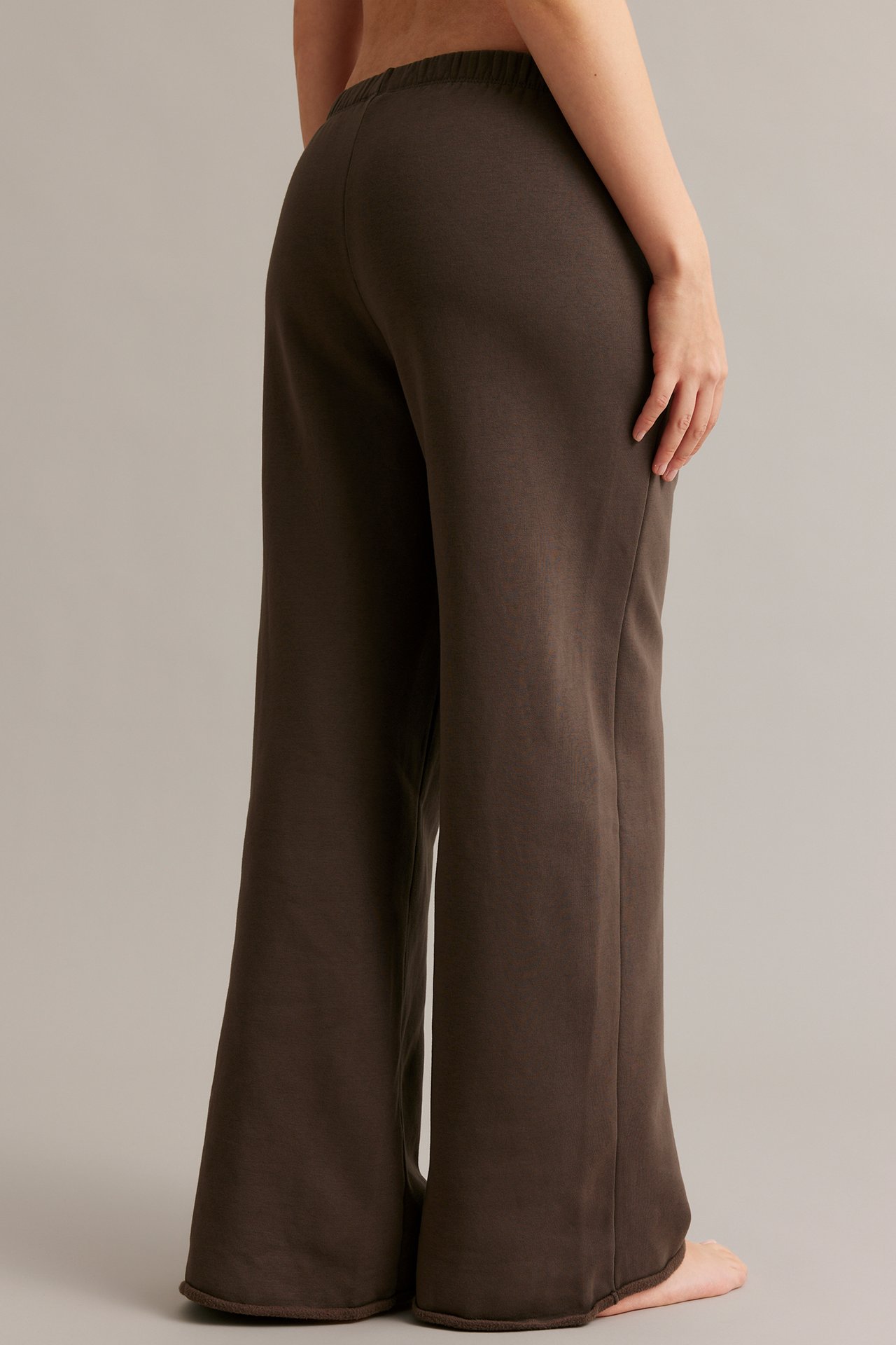 Suorat collegehousut - Ruskea - 6