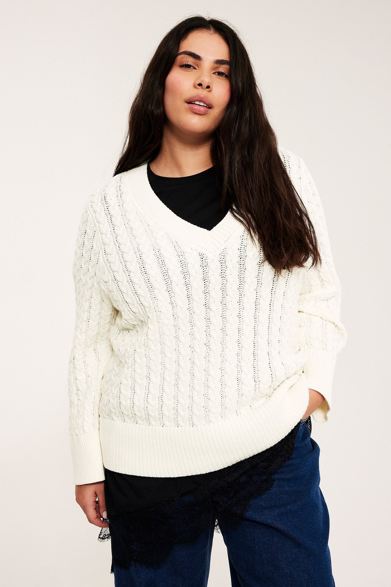 Flettestrikket genser