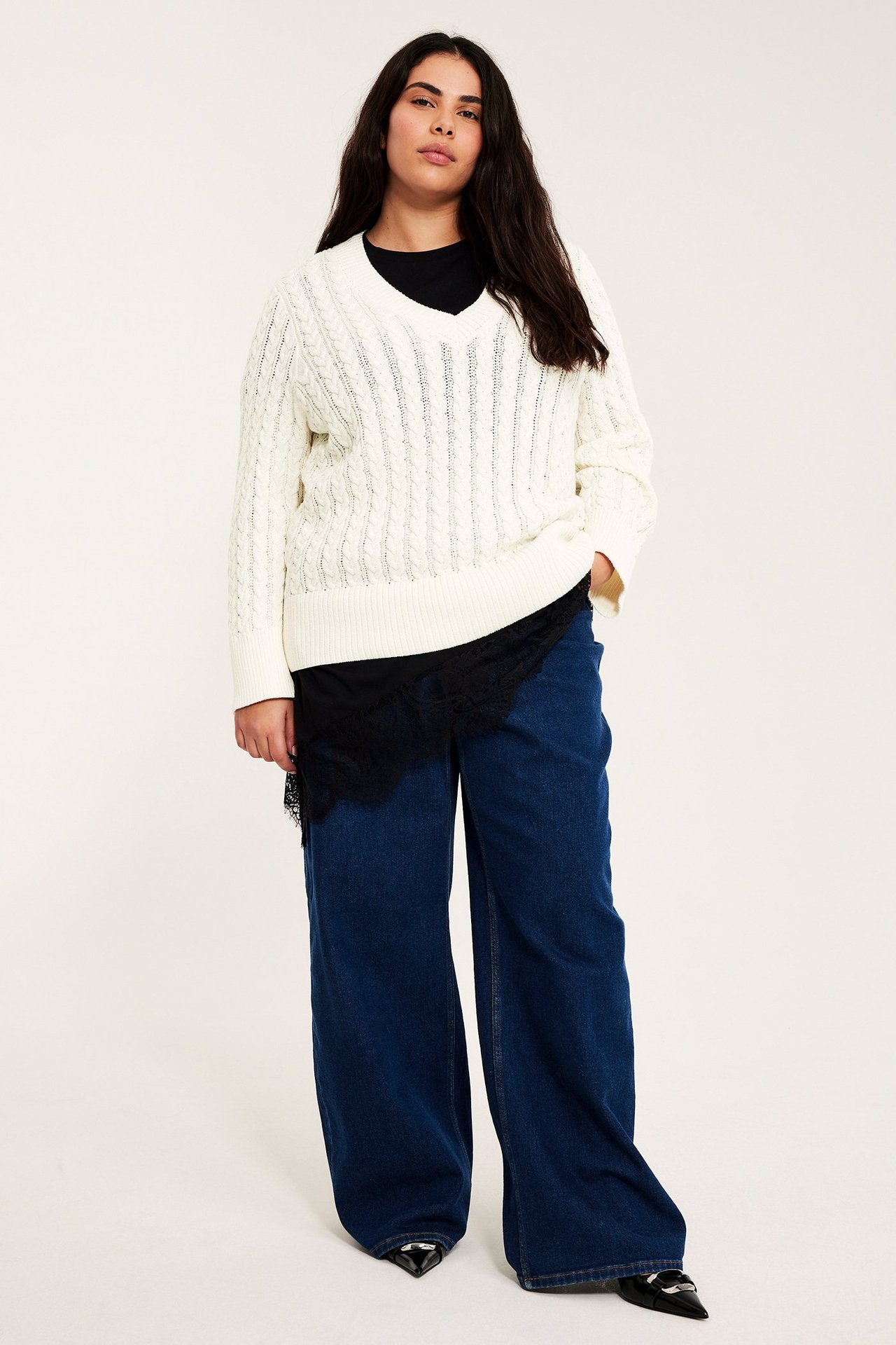 Flettestrikket genser