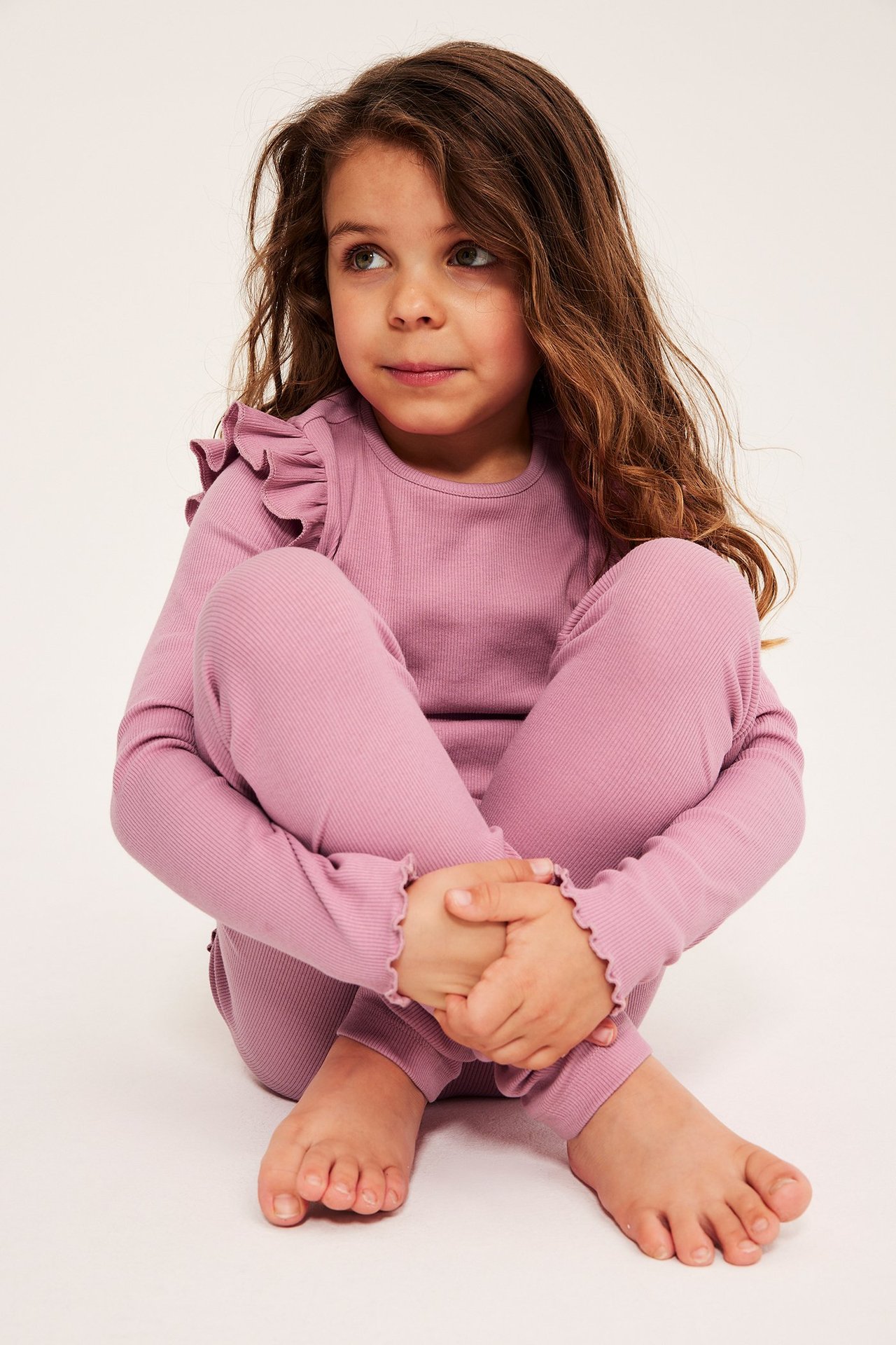 Ribbede leggings