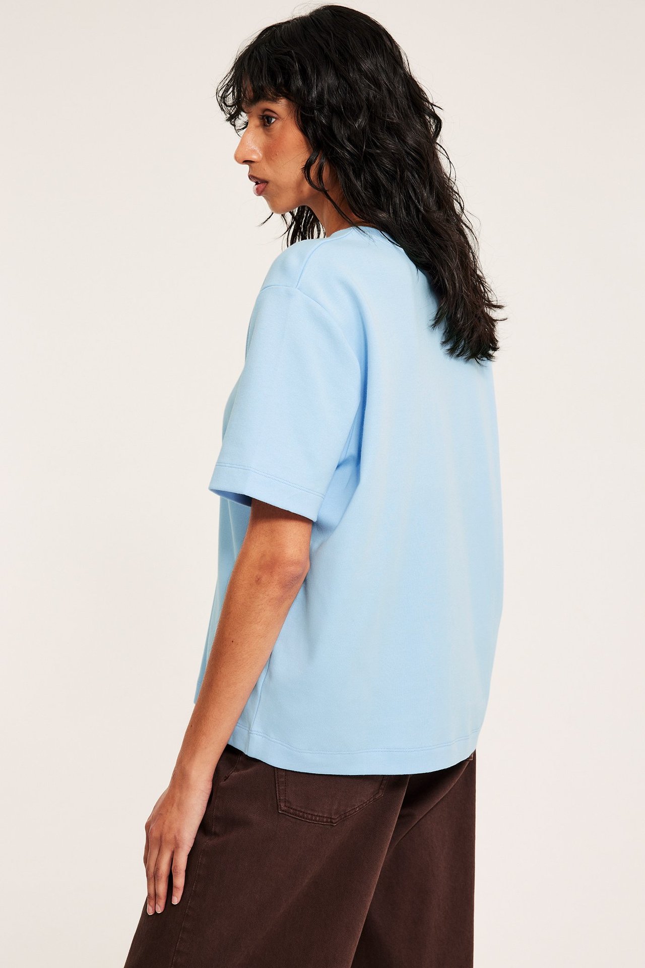 Oversize-t-paita - Vaaleansininen - 5