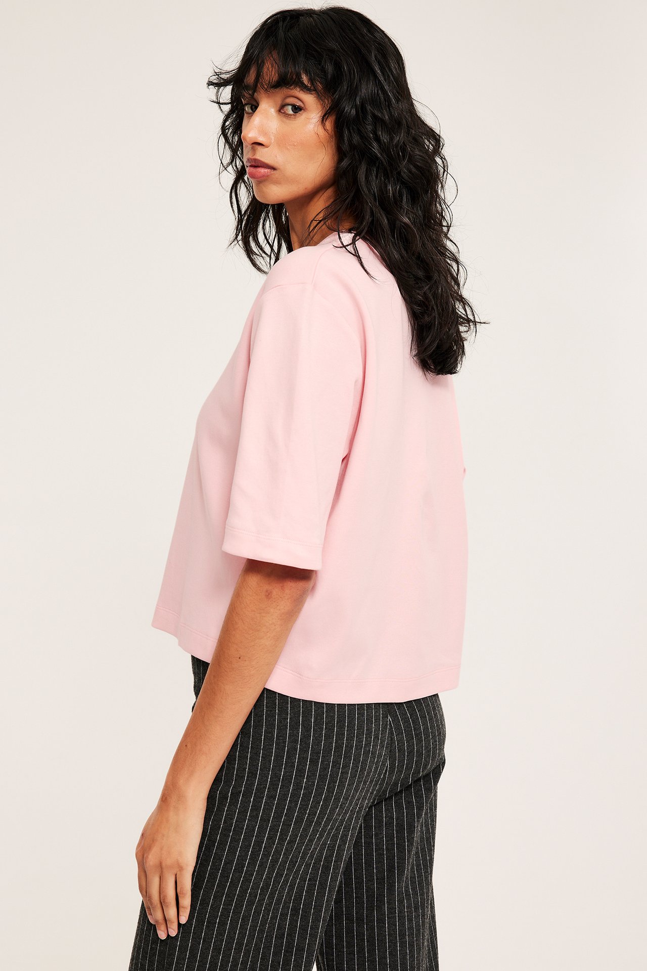 Lyhyt t-paita - Pinkki - 5