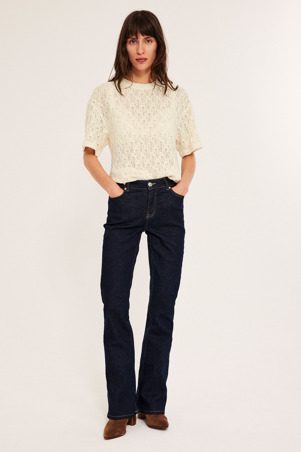 Bluza koronkowa - Offwhite - 4