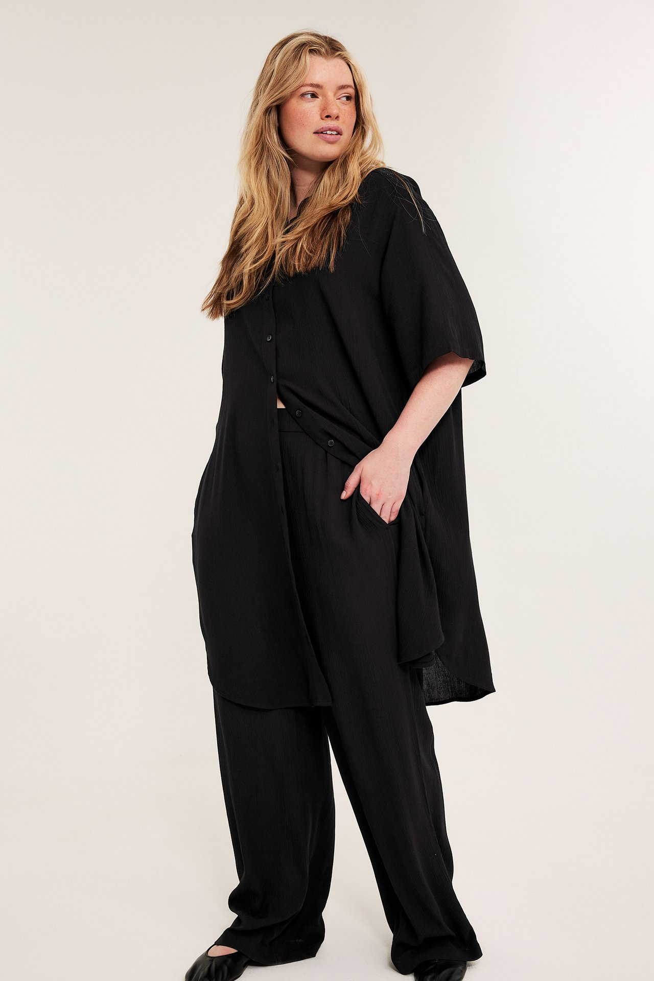 Vide bukser i viskose