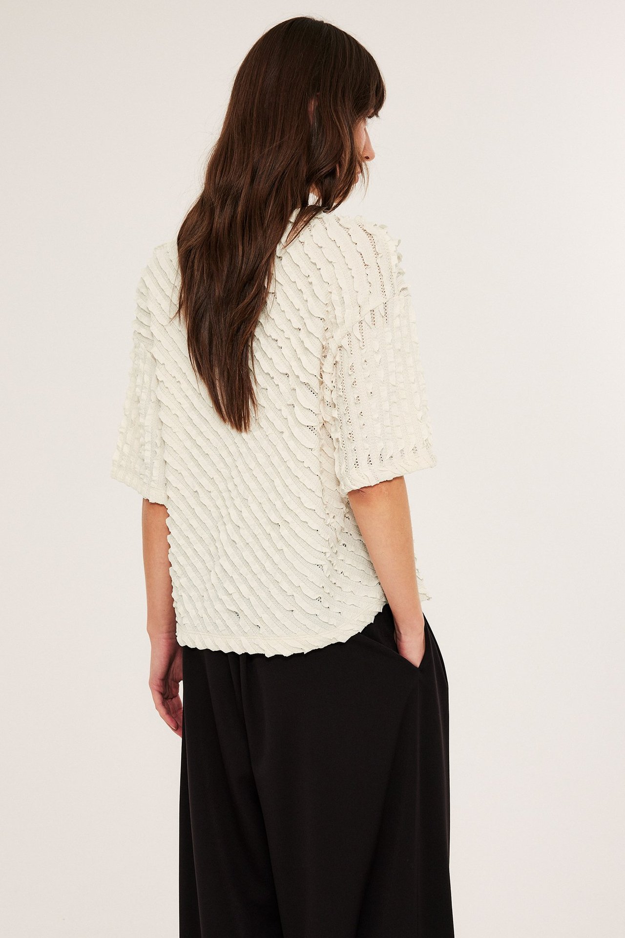 Strukturalny top - Offwhite - 5