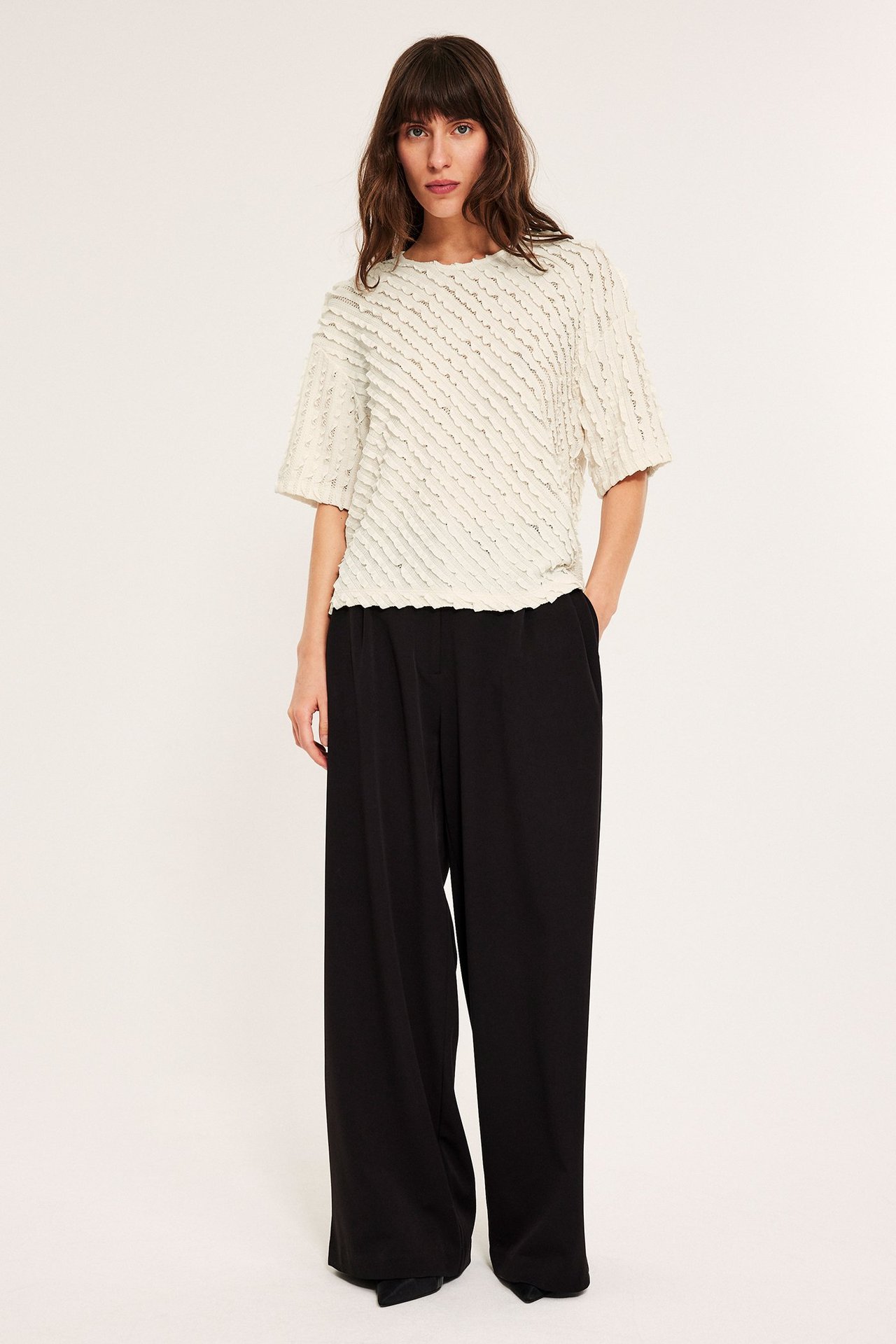 Strukturalny top - Offwhite - 4