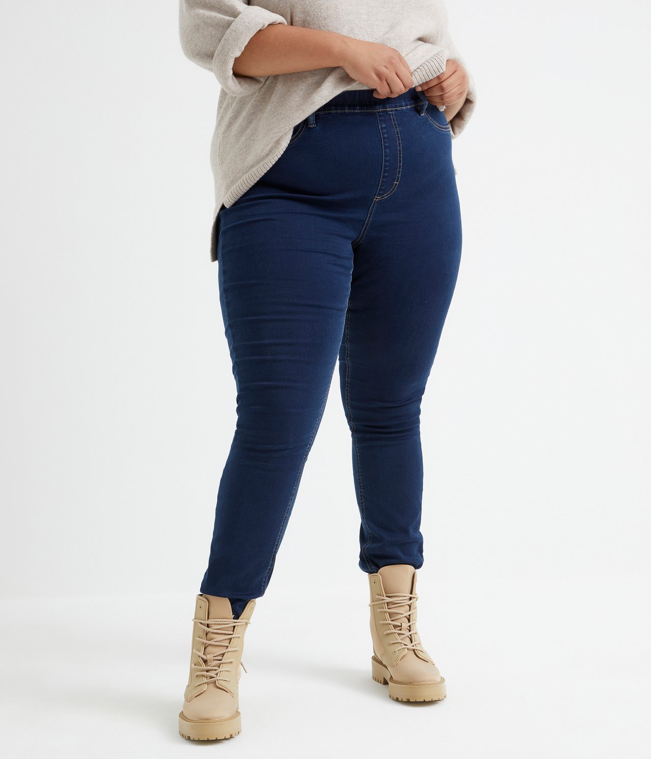 Linn treggings extra long leg - Mörk denim - 1