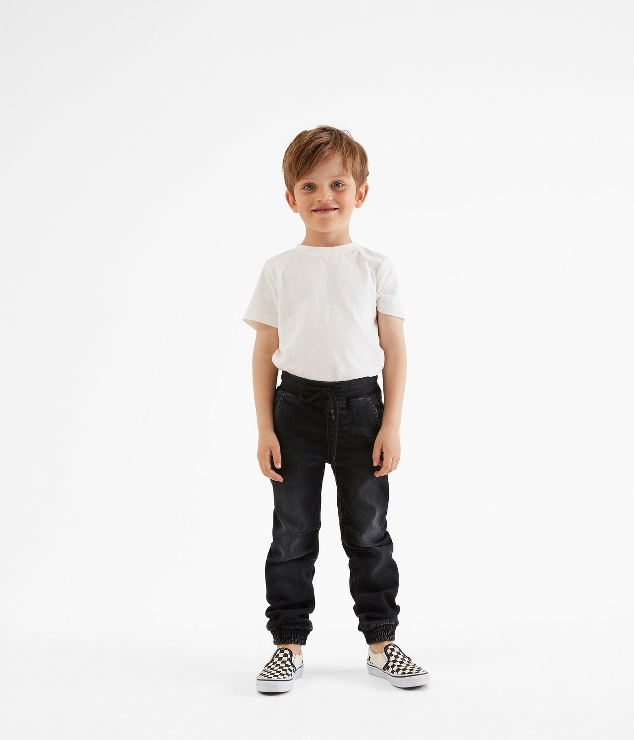 Joggerjeans loose fit - Musta denim - 3