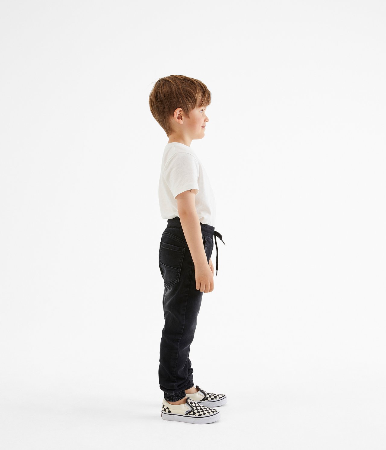 Joggerjeans loose fit - Musta denim - 5