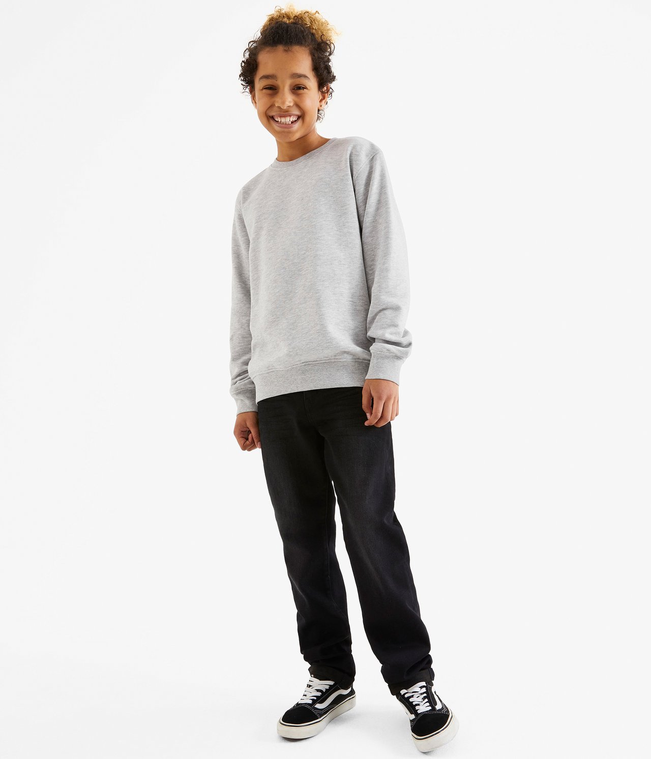 Sweatshirt - Gråmelert - 3
