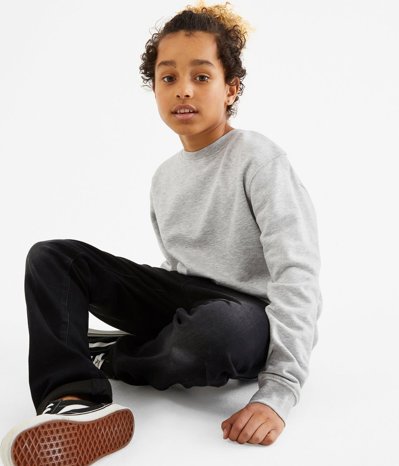 Sweatshirt - Gråmelert - 4