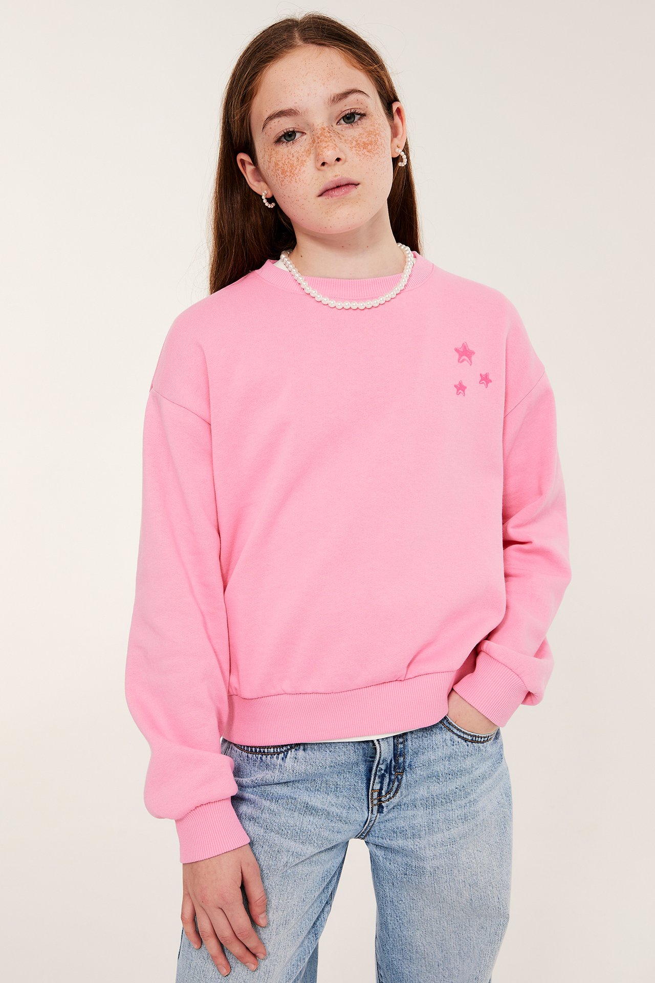 Collegepaita - Pinkki - 4