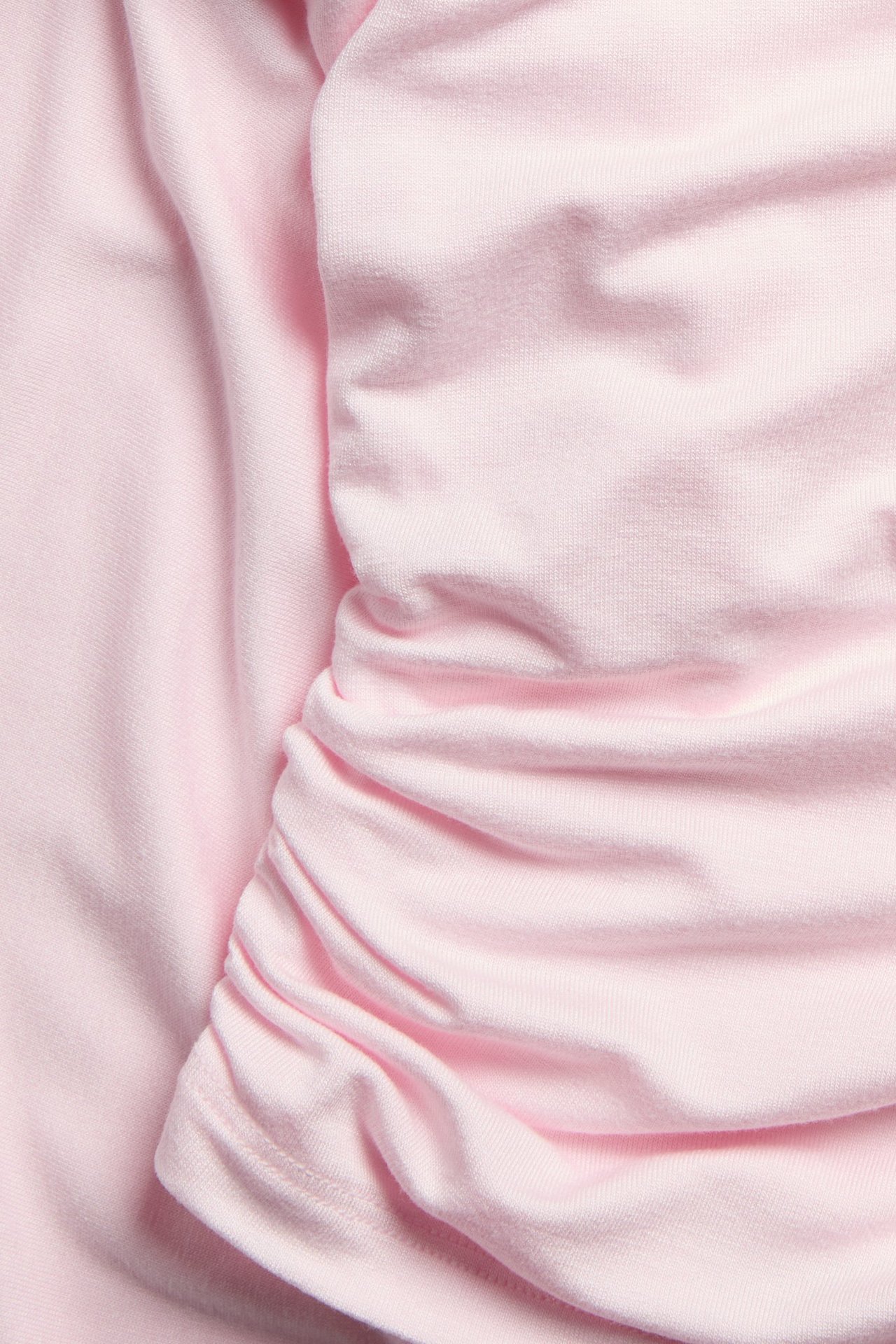 Jasnoróżowy longsleeve dla dzieci z motylem, elastan i wiskoza, jednokolorowy.