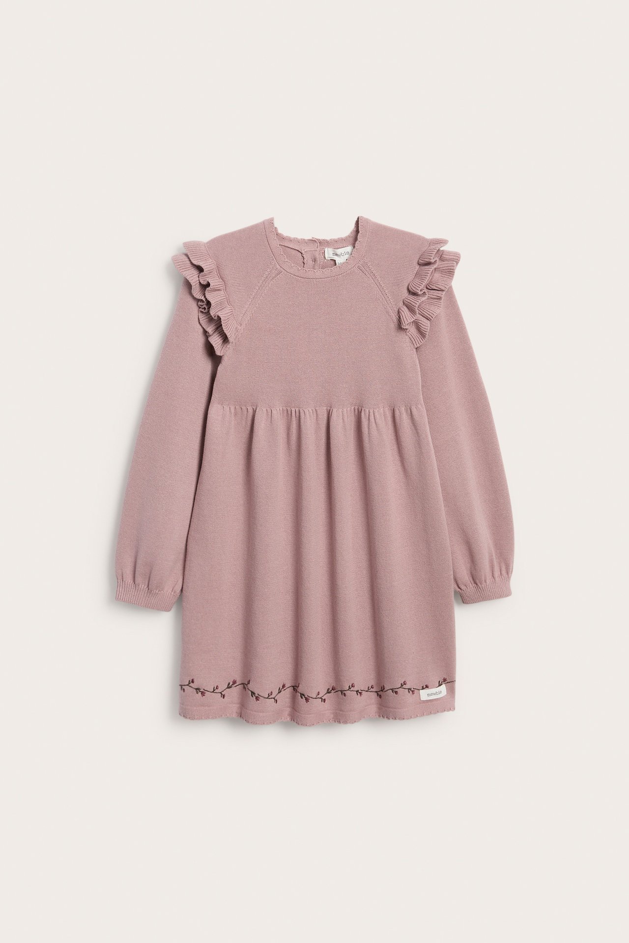 Klänning med volanger - Rosa - 3