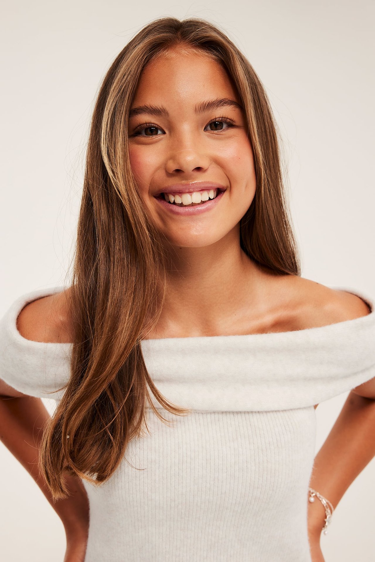 Ermeløs off-shoulder-topp
