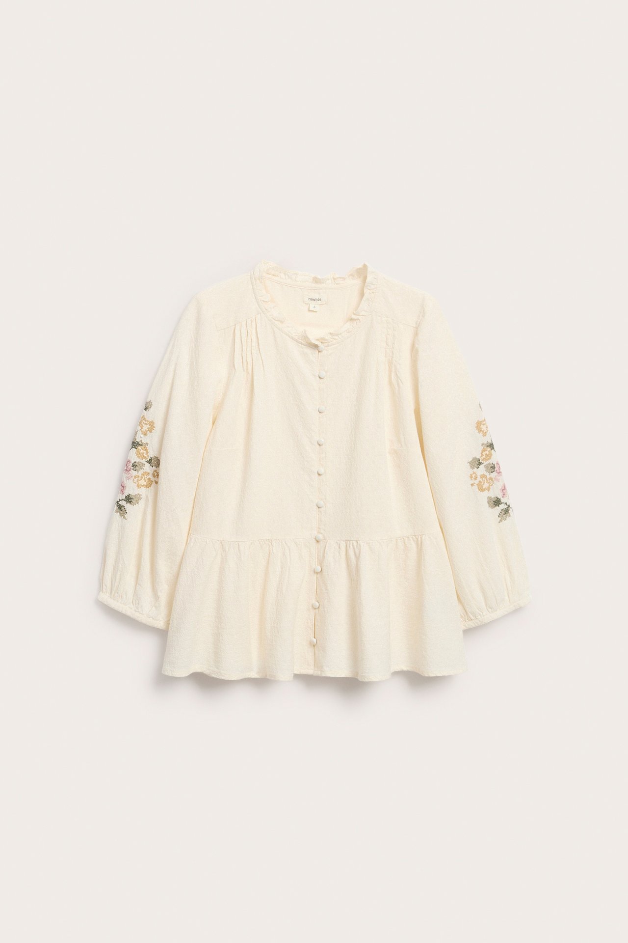 Brodert peplumbluse Newbie Woman