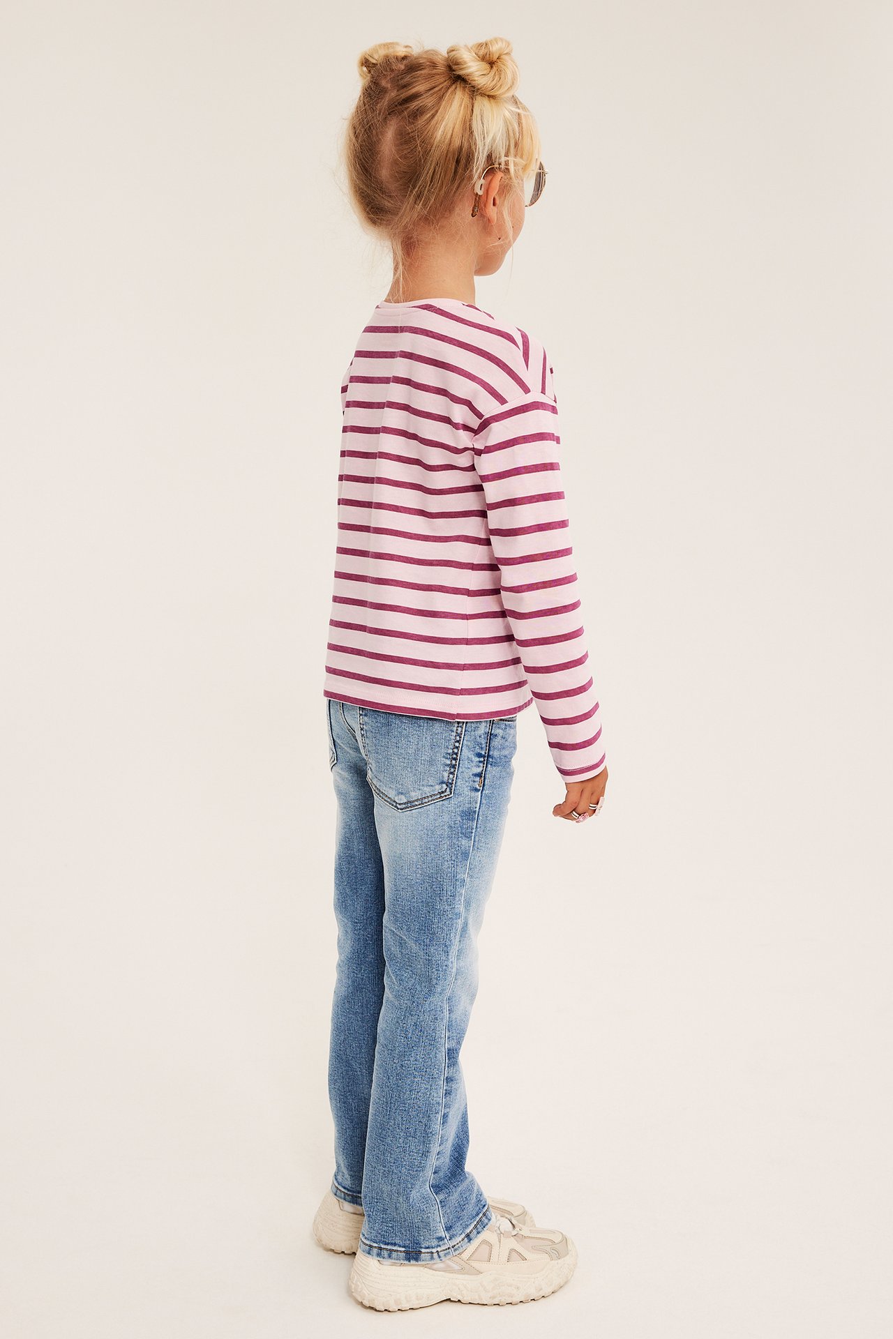 Bootcut-farkut joustolla - Vaalea denim - 5