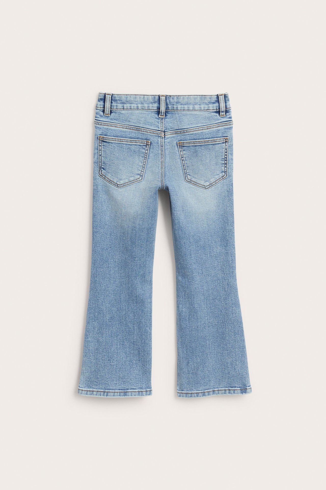 Bootcut-farkut joustolla - Vaalea denim - 4