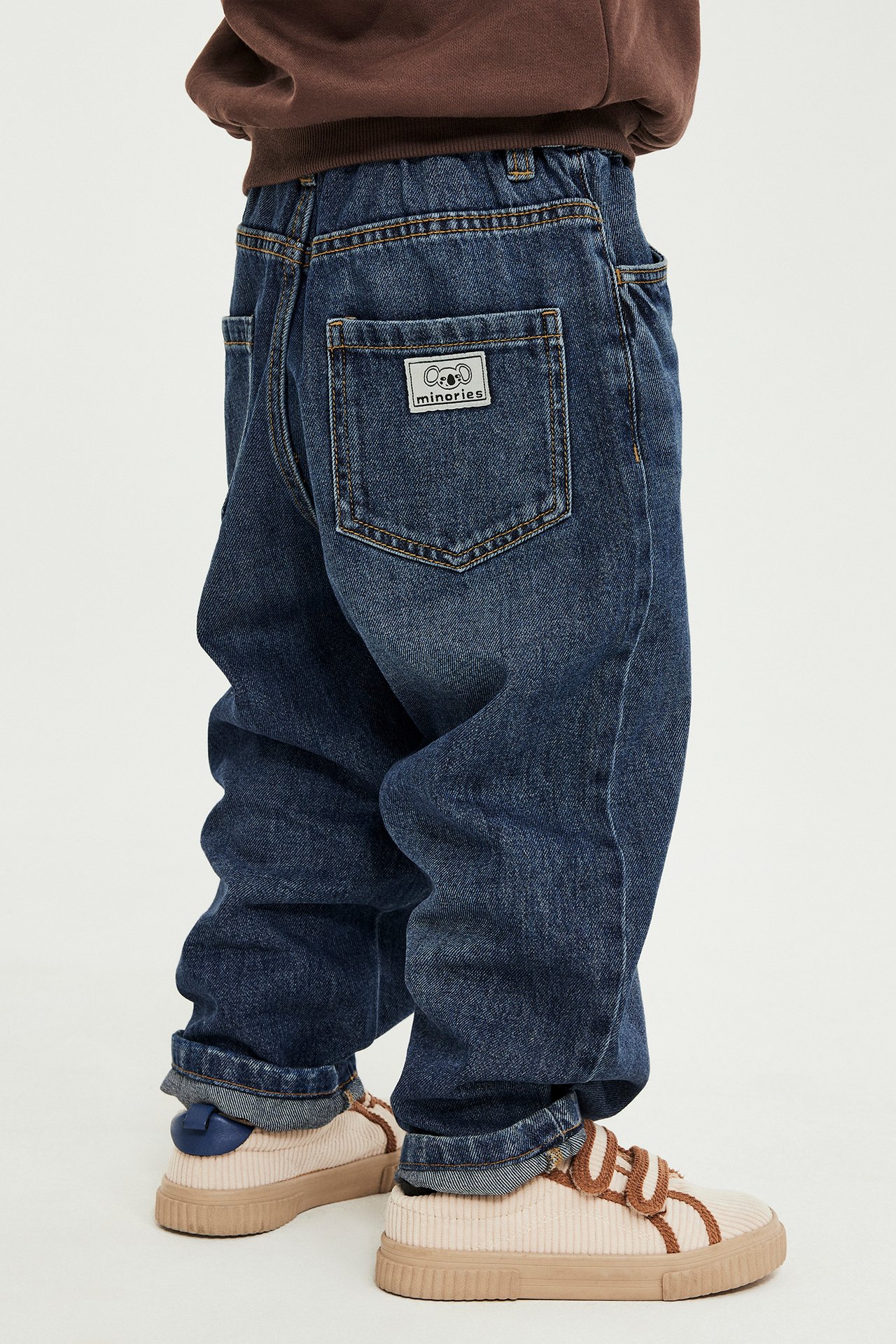 Jeans med barrel fit - Mörkblå - 7