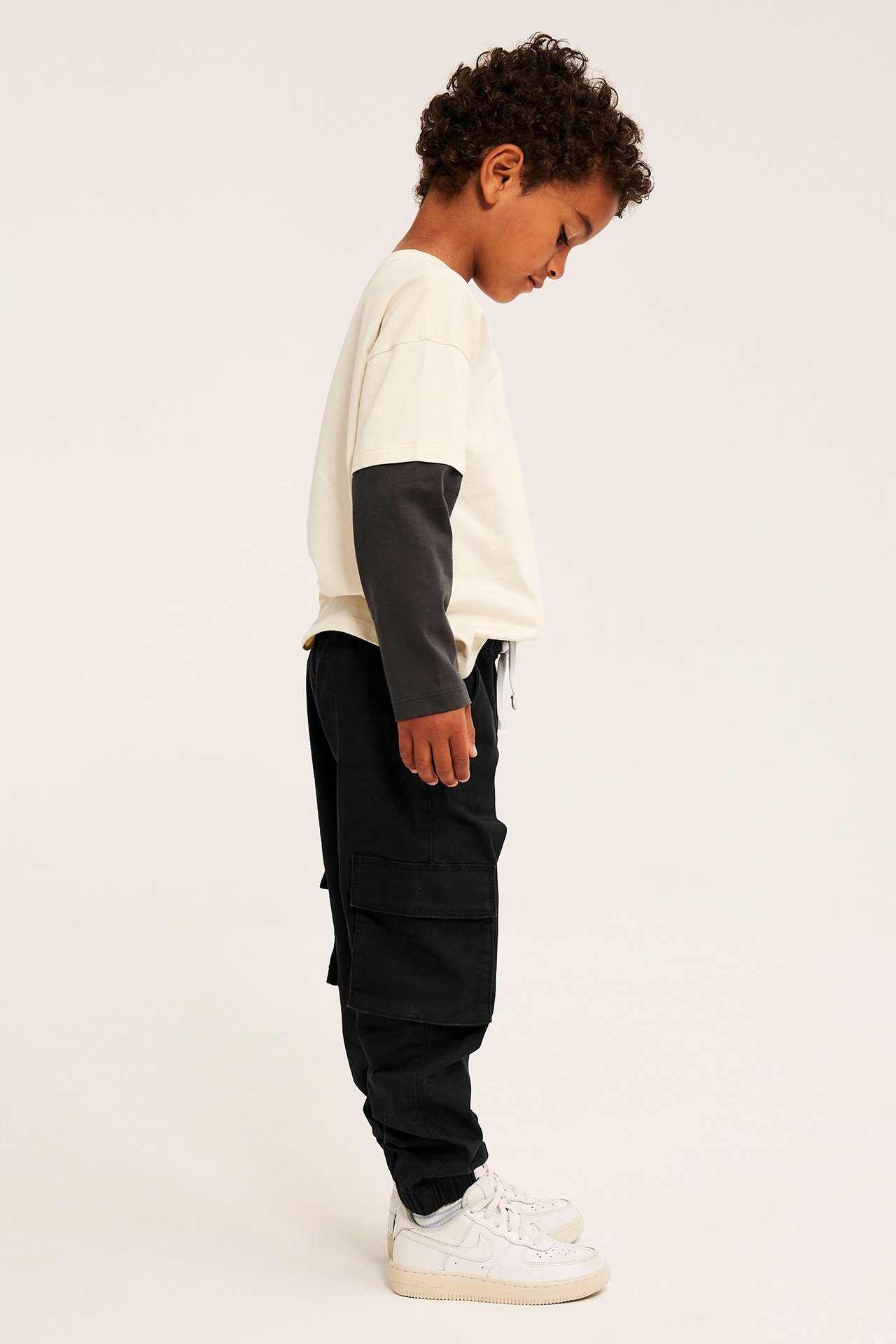 Cargobyxor i stretchig twill