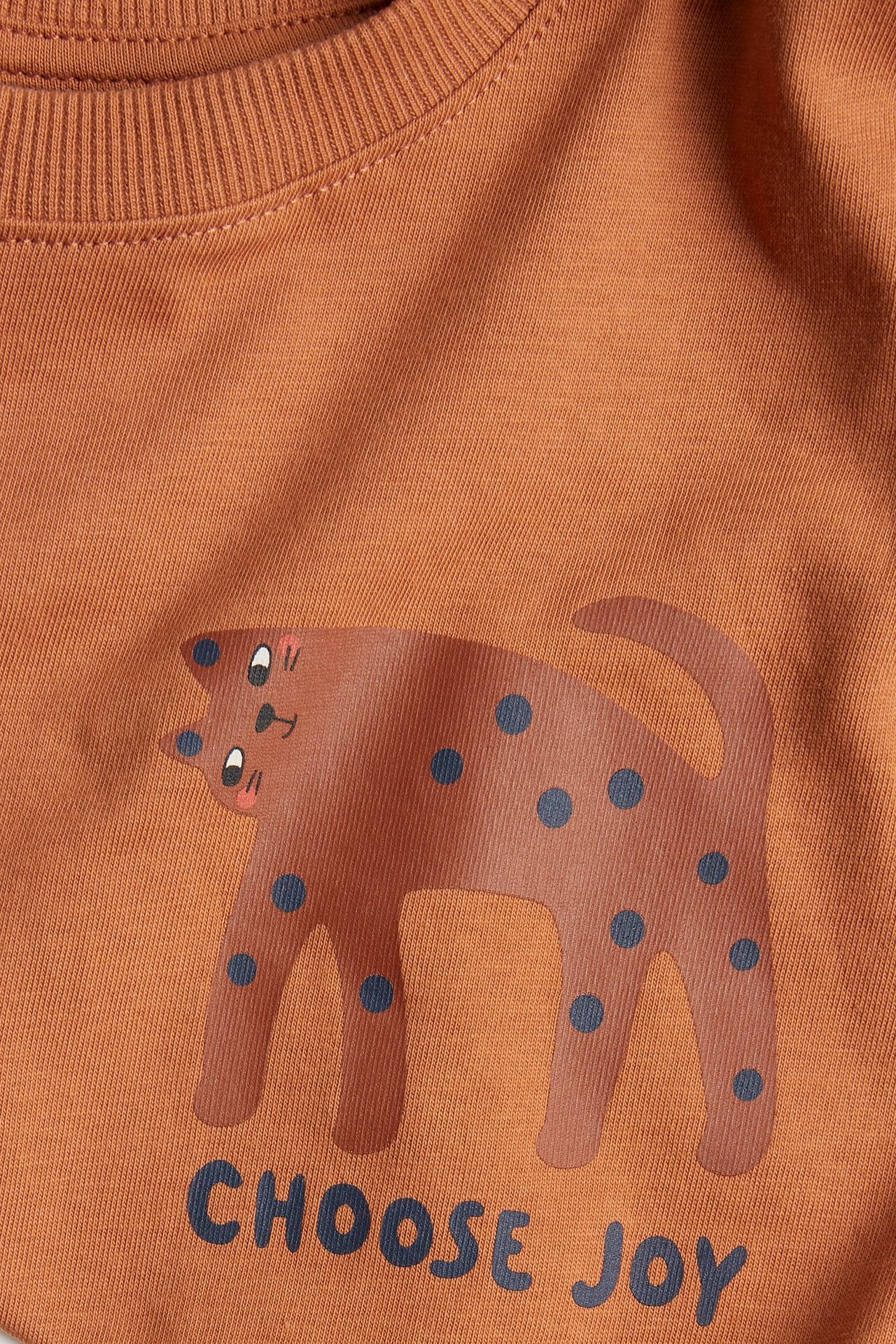 Kortärmad t-shirt med tryck