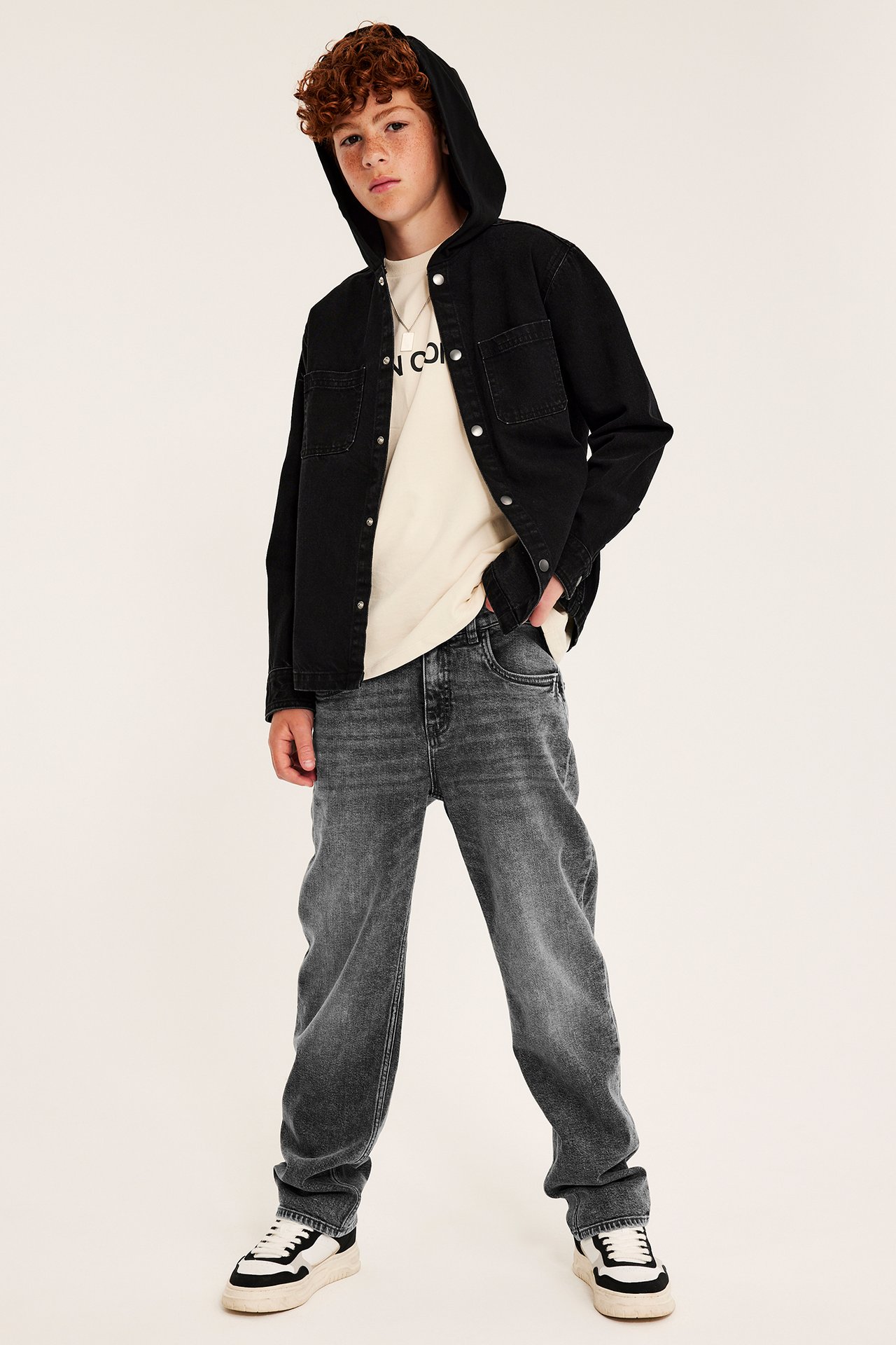 Loose jeans mid waist