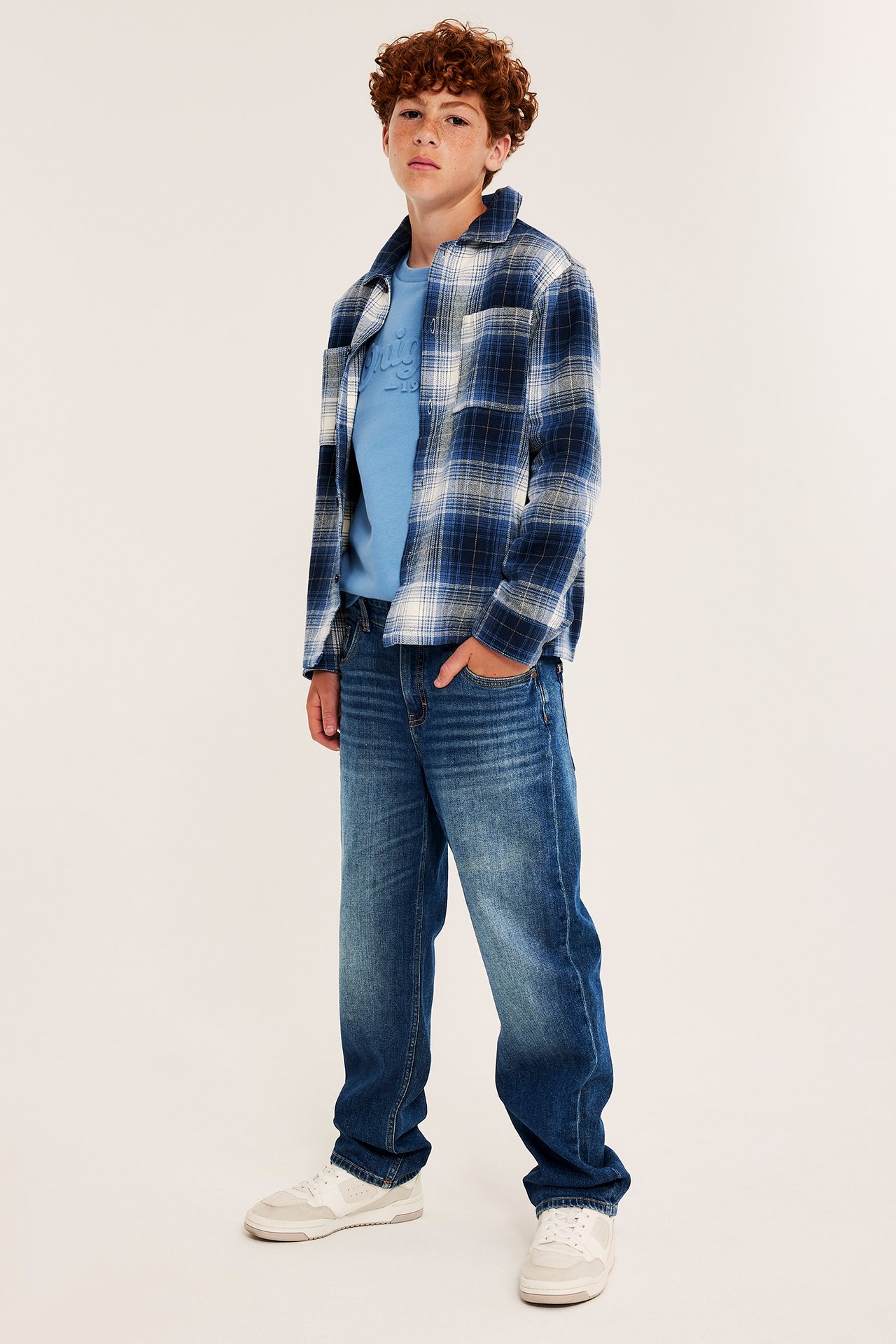 Loose jeans mid waist
