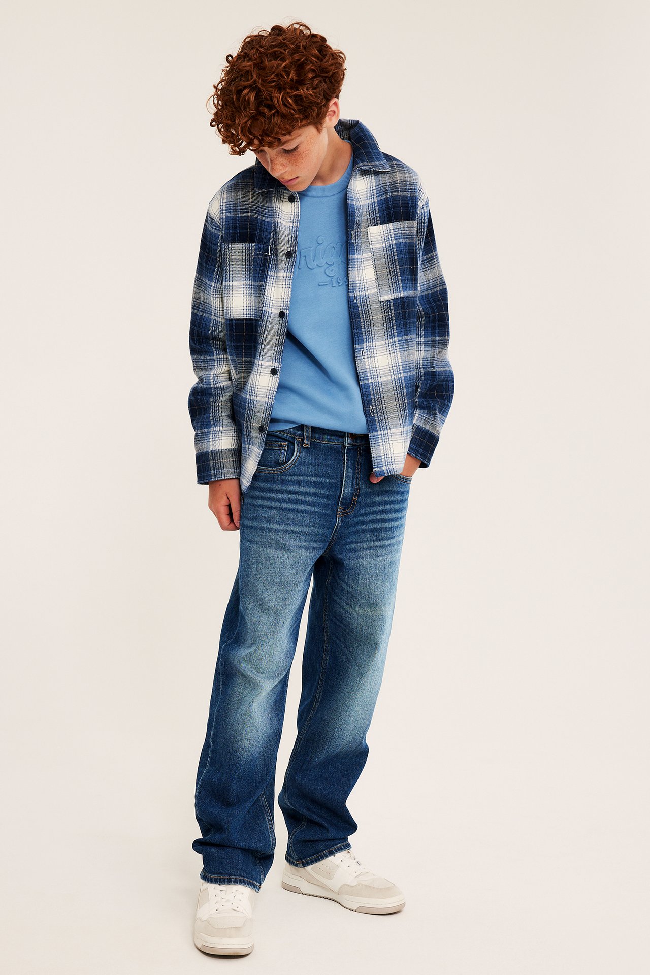 Loose jeans mid waist
