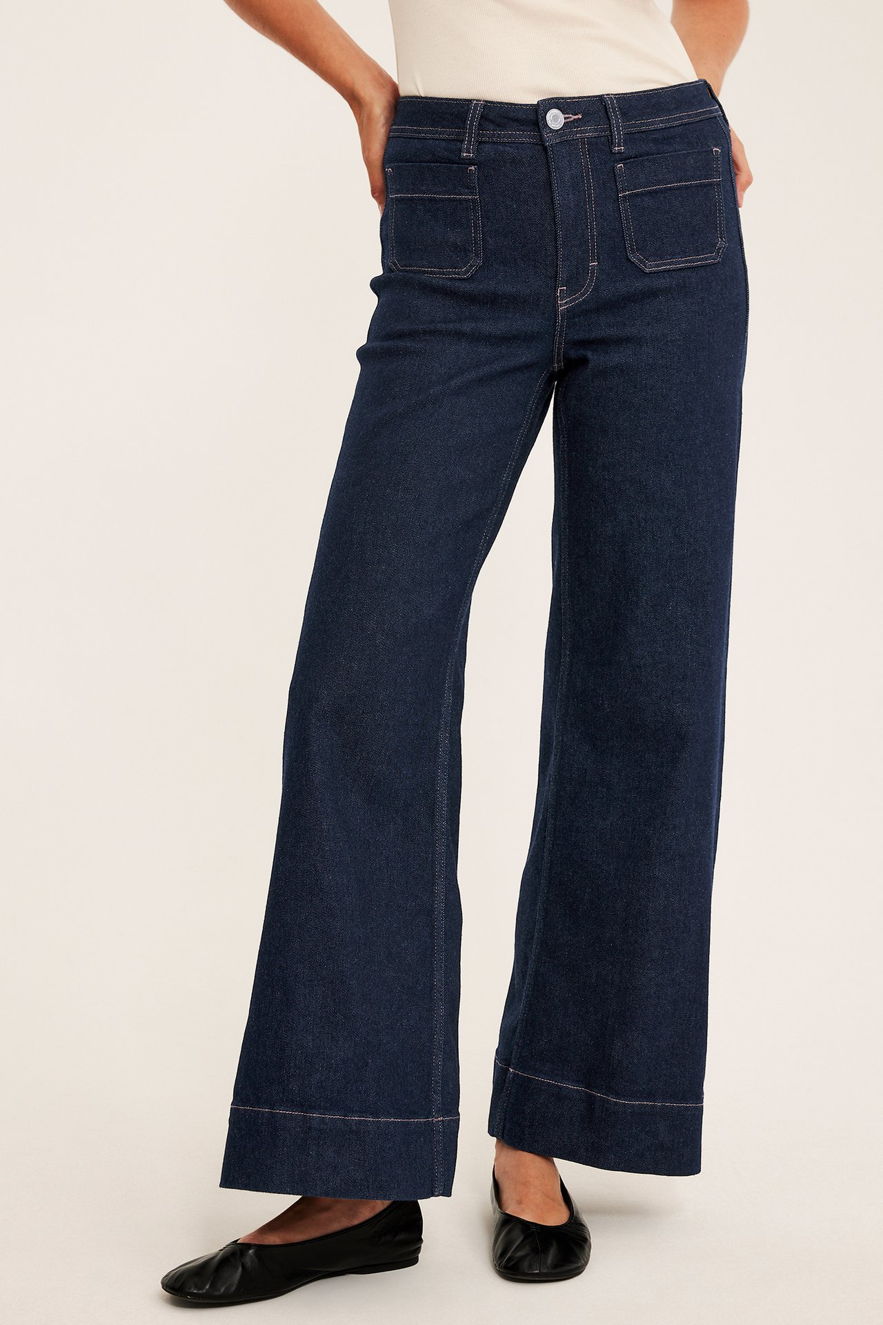 Wide jeans high waist