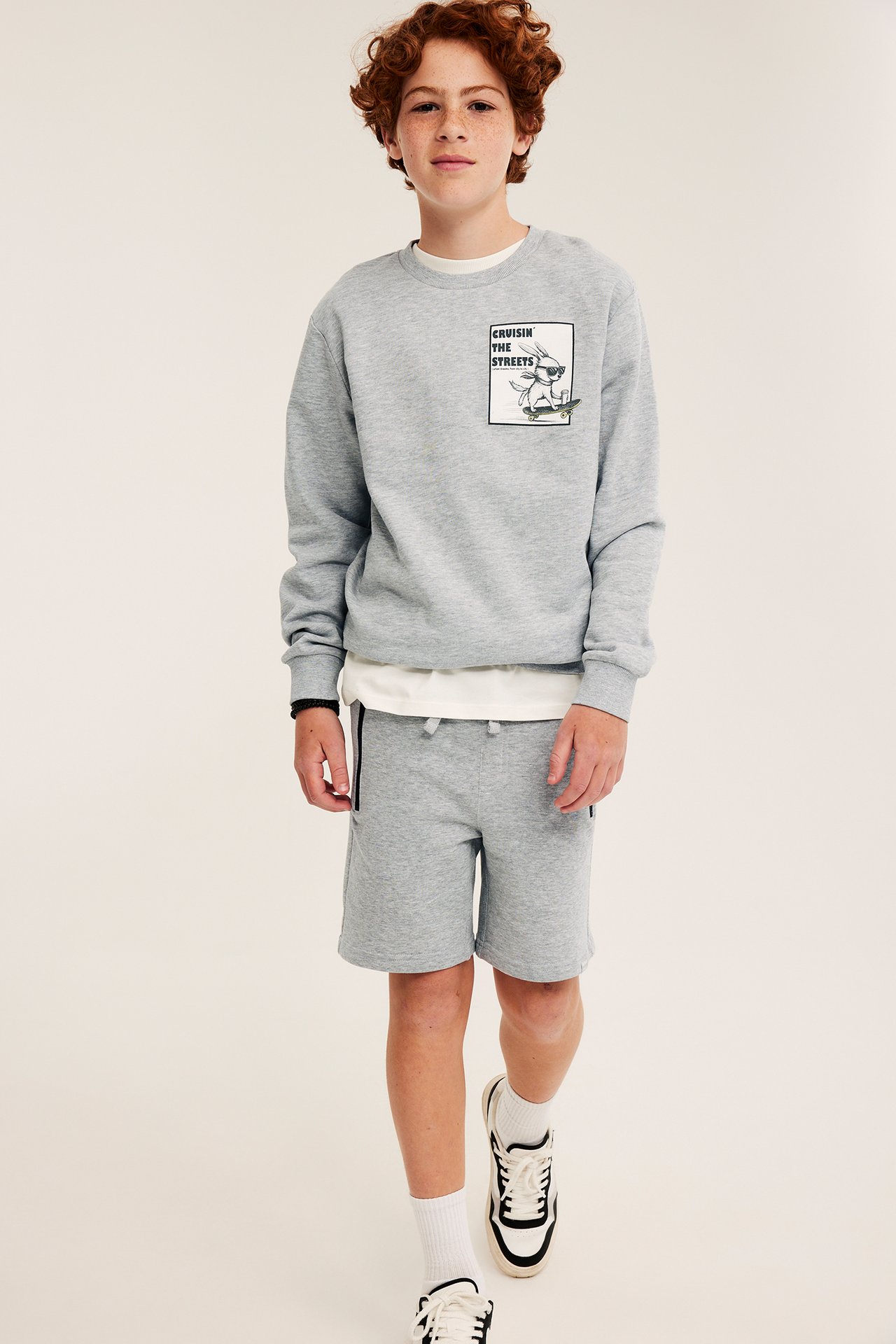 Sweatshirt med trykk