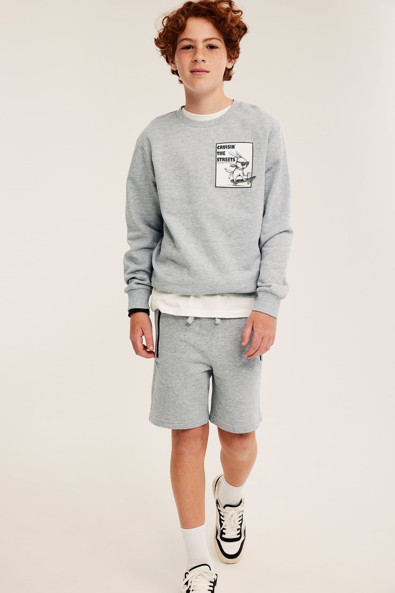 Sweatshirt med trykk