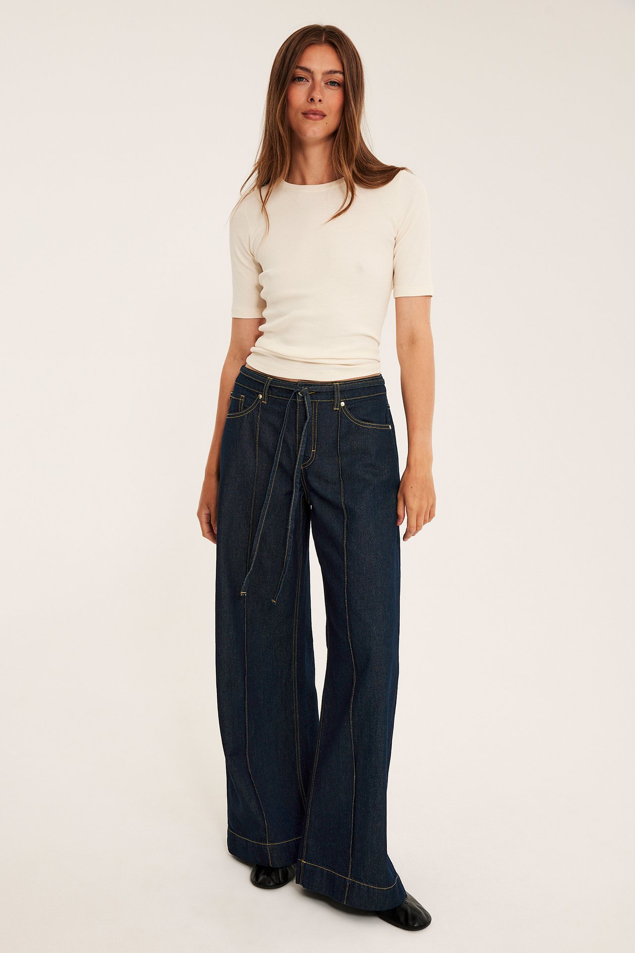Vida jeans med högmidja