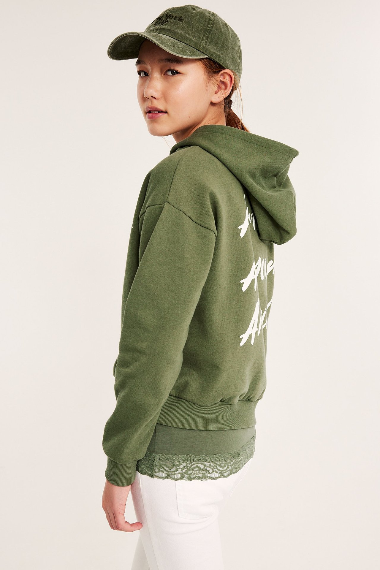 Bluza z kapturem, z nadrukiem