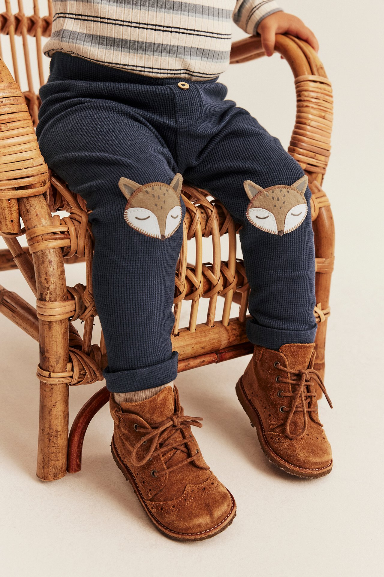 Leggings med vaffelstruktur og rever