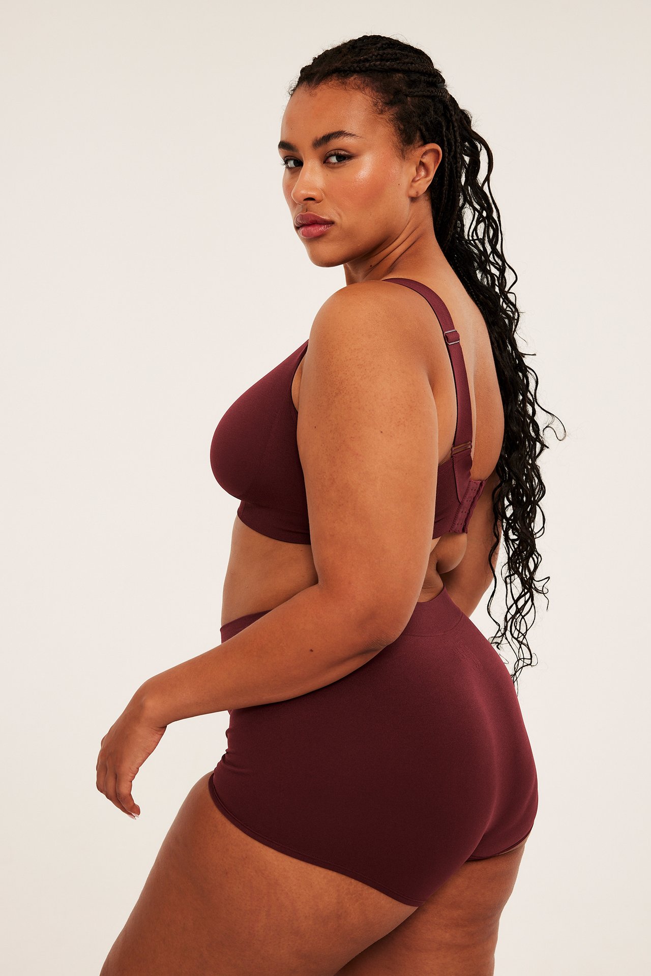 Seamless boxertrosa - Vinröd - 5